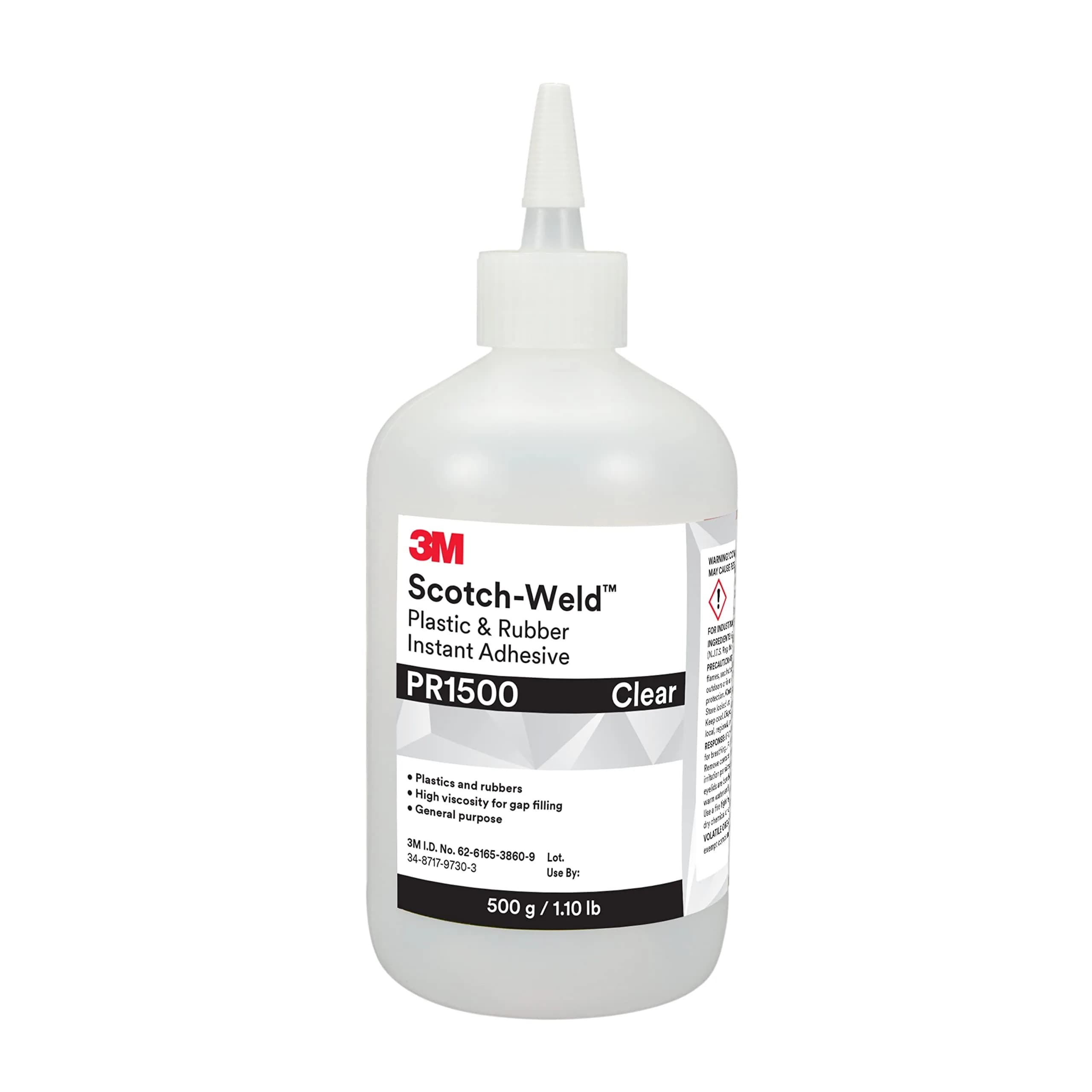 3M Scotch-Weld PR1500 Plastic & Rubber Instant Adhesive 20 Gram (0.676 Fl Oz) | Bonds Difficult Substrates