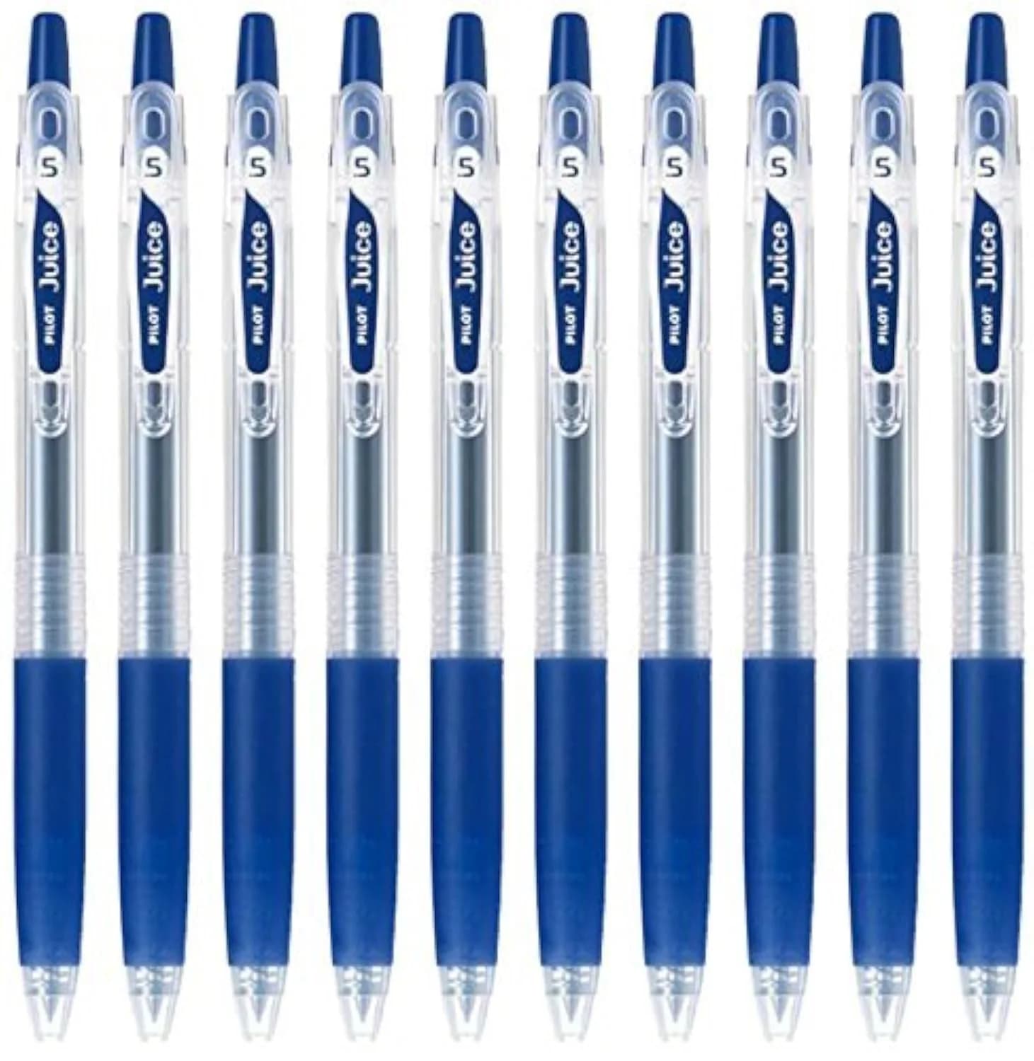 Pilot Juice 0.5mm Gel Ink Ballpoint Pen, Blue Black Ink | Extra Fine Point, Refillable, Value Set of 10