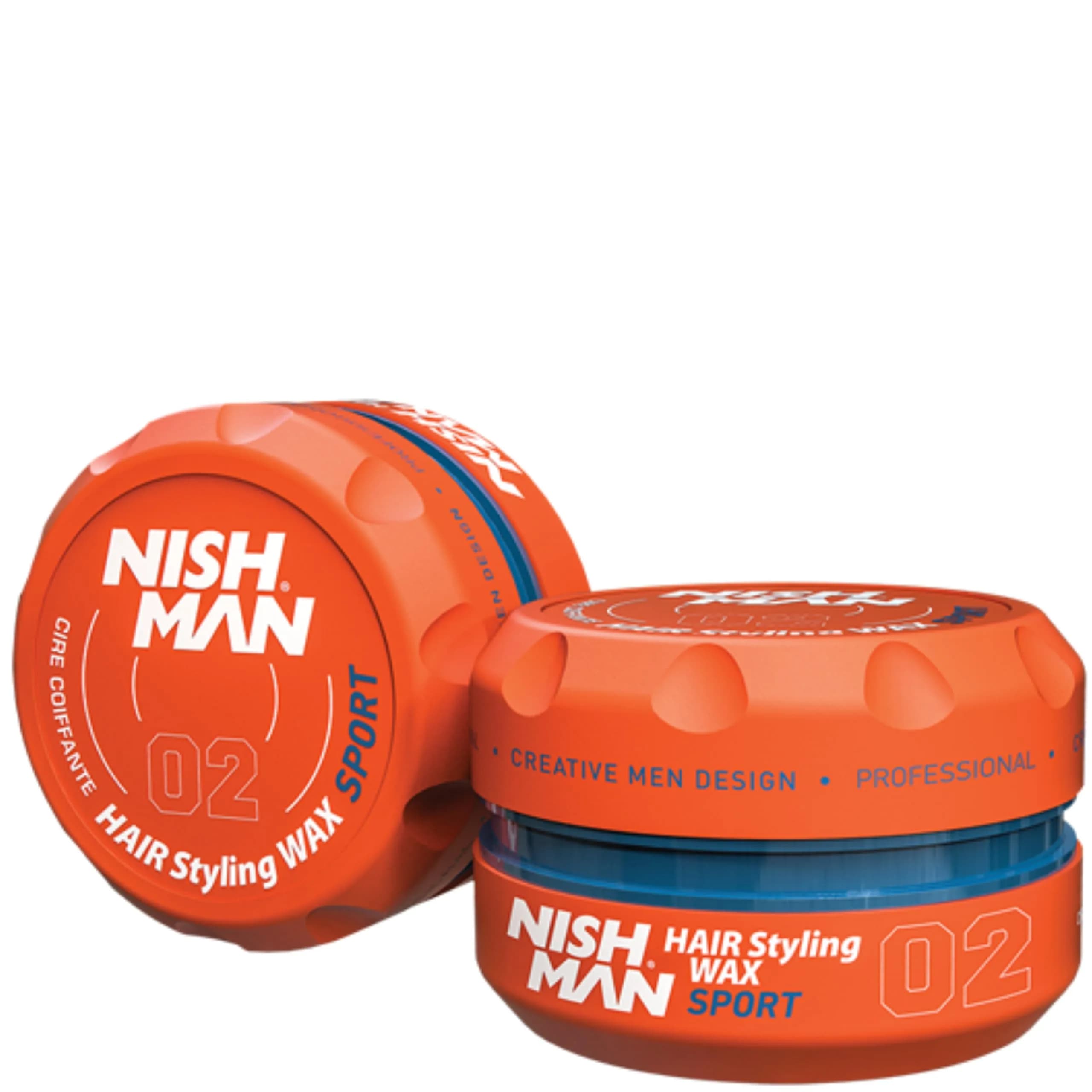Nishman Hair Styling Wax Sport 02 150 ml | Strong Hold, Shine & Re-workable Formula