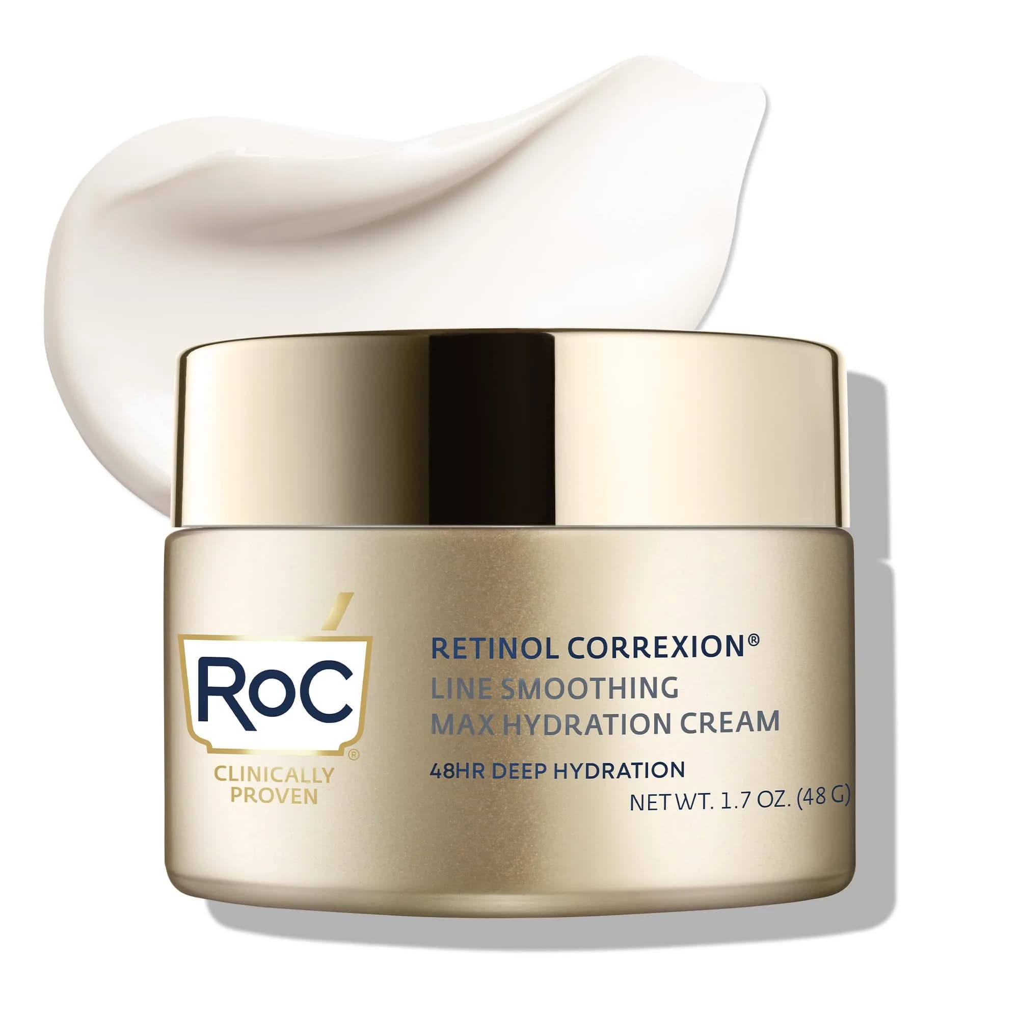 RoC Retinol Correxion Max Daily Hydration Face Moisturizer 50ml (1.7 Fl Oz) | Oil-Free Anti-Aging Cream for Fine Lines - main product image