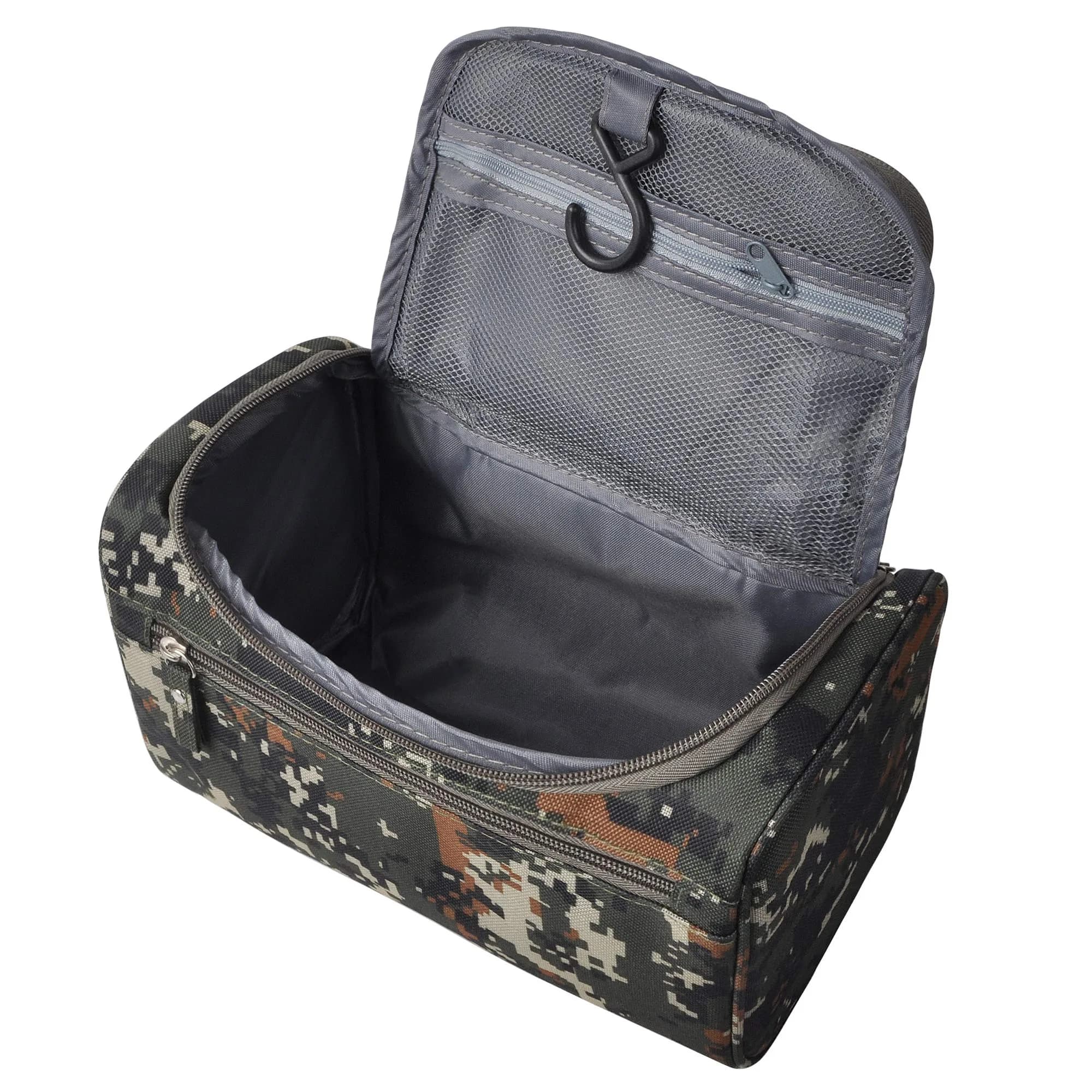 Vercord Mens Toiletry Bag Wash Travel Small Shaving Dop Kit Shower Bathroom Ditty Hygiene Bag Camo Mosaic | Water-Resistant & Portable