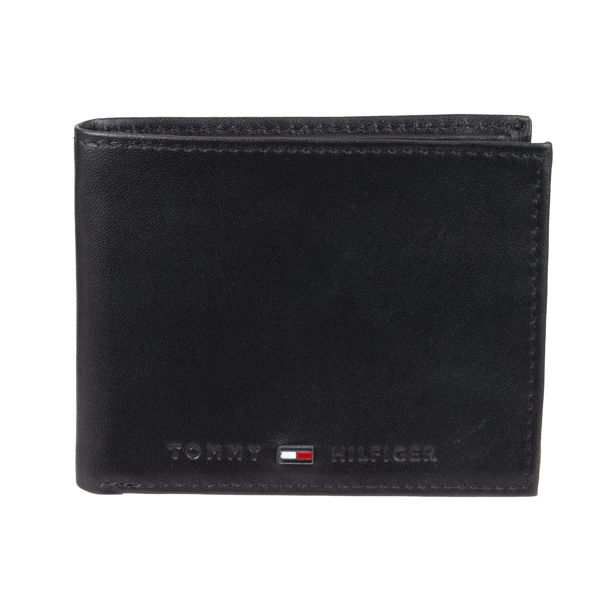 Tommy Hilfiger Men's Leather Bifold Wallet with RFID Protection, Charcoal, 10.8cm x 8.8cm x 2.7cm (4.25in x 3.5in x 1.06in) - main product image