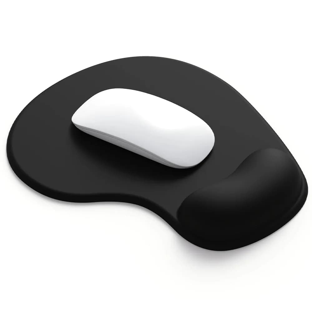 DEMON CHEST Office Mousepad with Gel Wrist Support | Ergonomic Gaming Desk Mat 9in x 7.5in