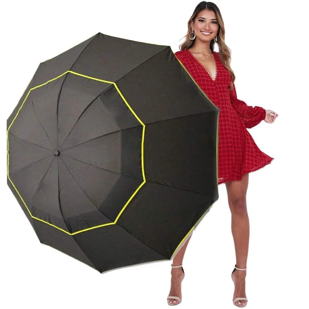 Kalolary UPF 50+ UV Protection Compact Golf Umbrella 62 Inch Windproof Waterproof - main product image
