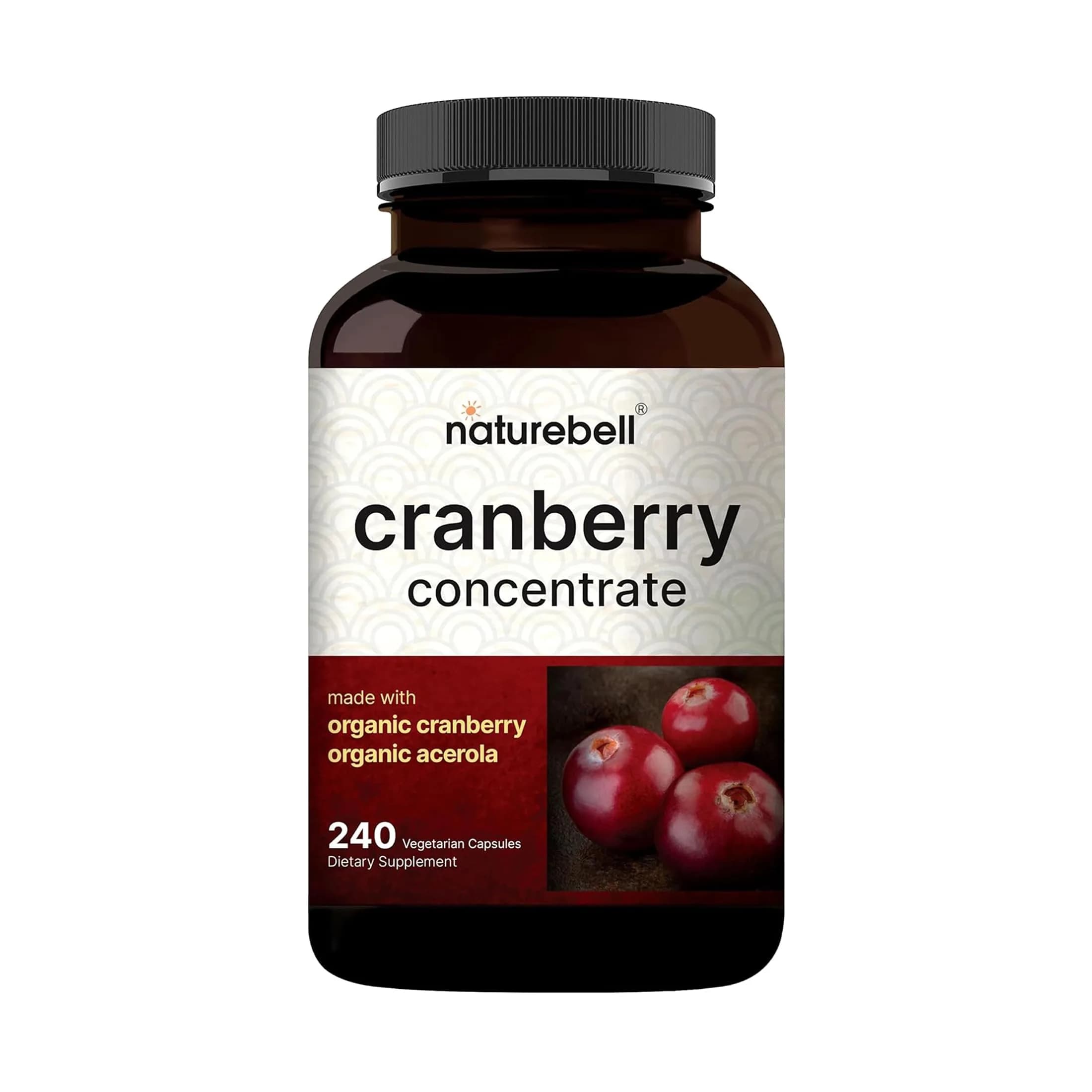 NatureBell Cranberry Concentrate 240 Capsules | Urinary & Wellness Support in India - main product image
