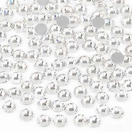 BEADSLAND Flat Back Crystal Rhinestones SS12 (1440pcs, 2.9-3.2mm) | Craft Gems for Nail Art & DIY - main product image