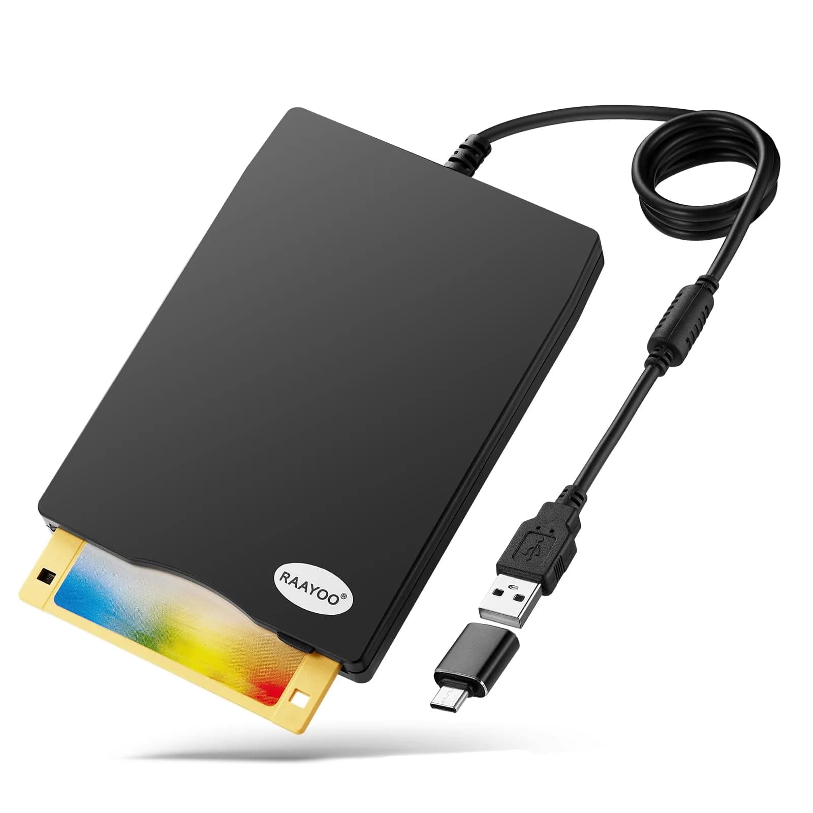 RAAYOO USB Floppy Disk Reader 3.5 inch 1.44 MB FDD External Portable Drive | Access Old Memories - main product image