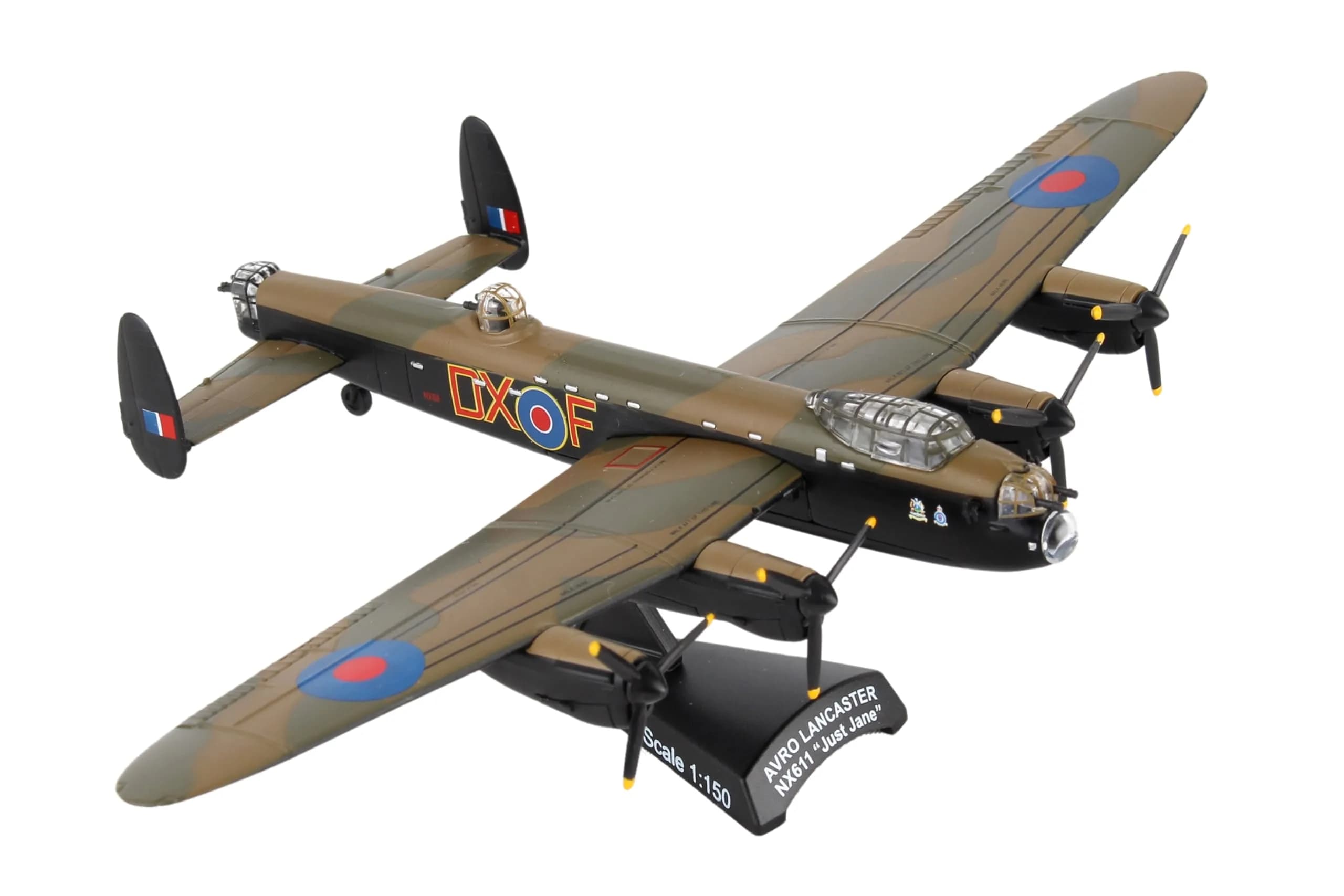 Postage Stamp RAF Lancaster 1/150 Just Jane Airplane Model | Diecast Military Aircraft for Collectors