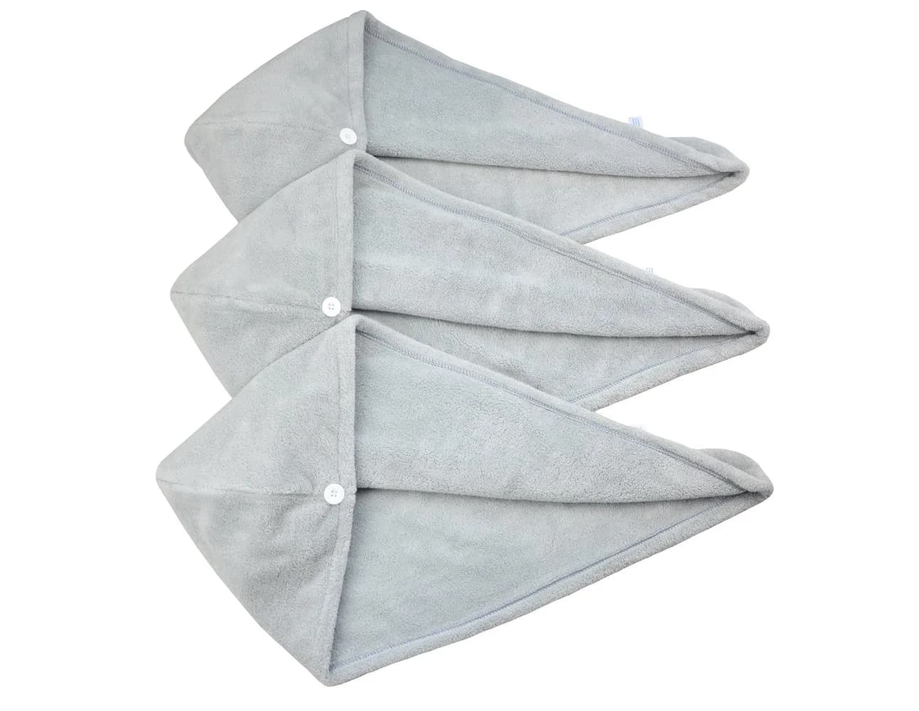 HOPESHINE Women's Soft Shower Hair Towel Twist Hair Turban Wrap Drying Cap 3-Pack | Microfiber, Absorbent & Fast Drying (en_US)