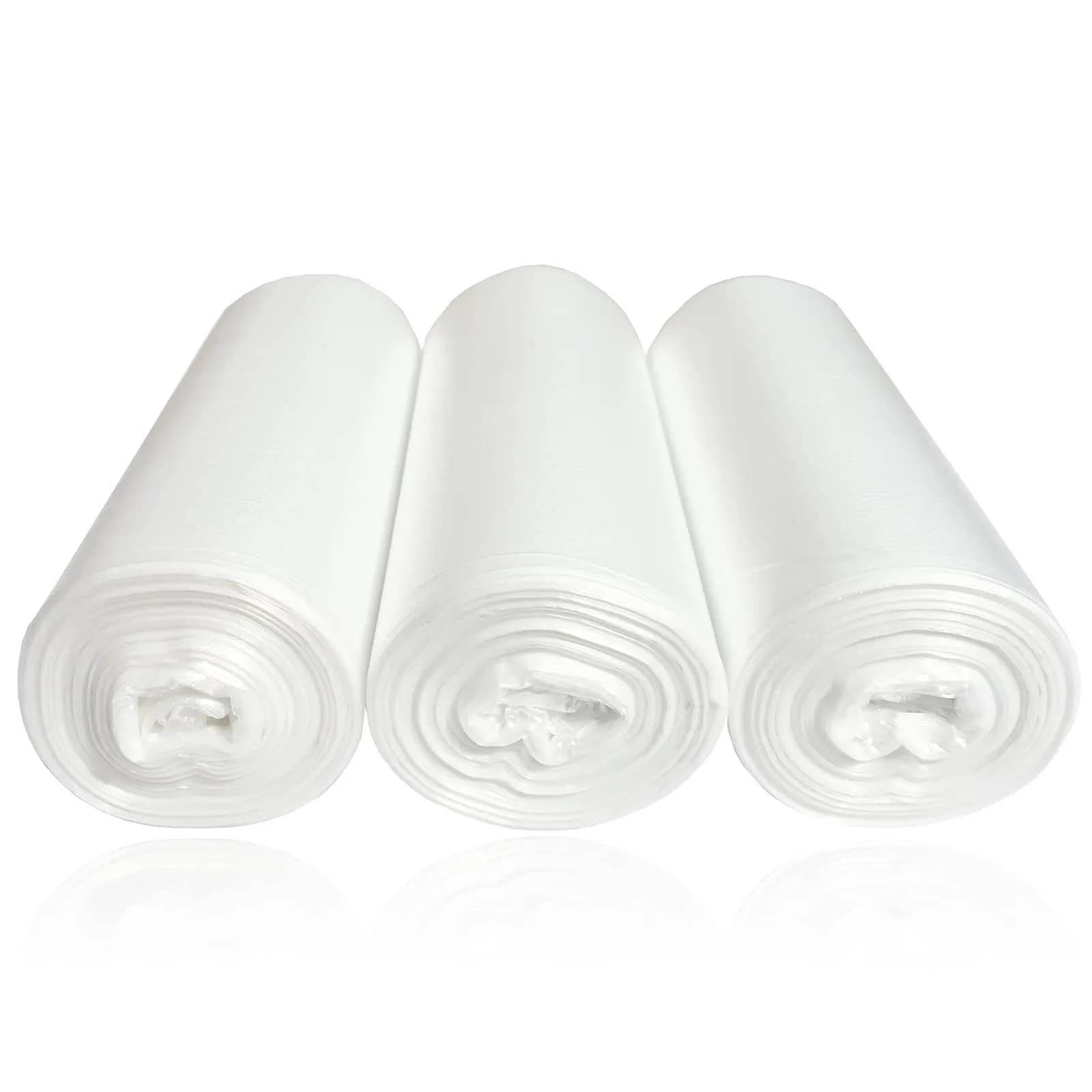 SOSOHOME Clear Trash Bags 6 Gallon (15 L) | 75 Counts, Fits 5-6 Gallon Bins - main product image