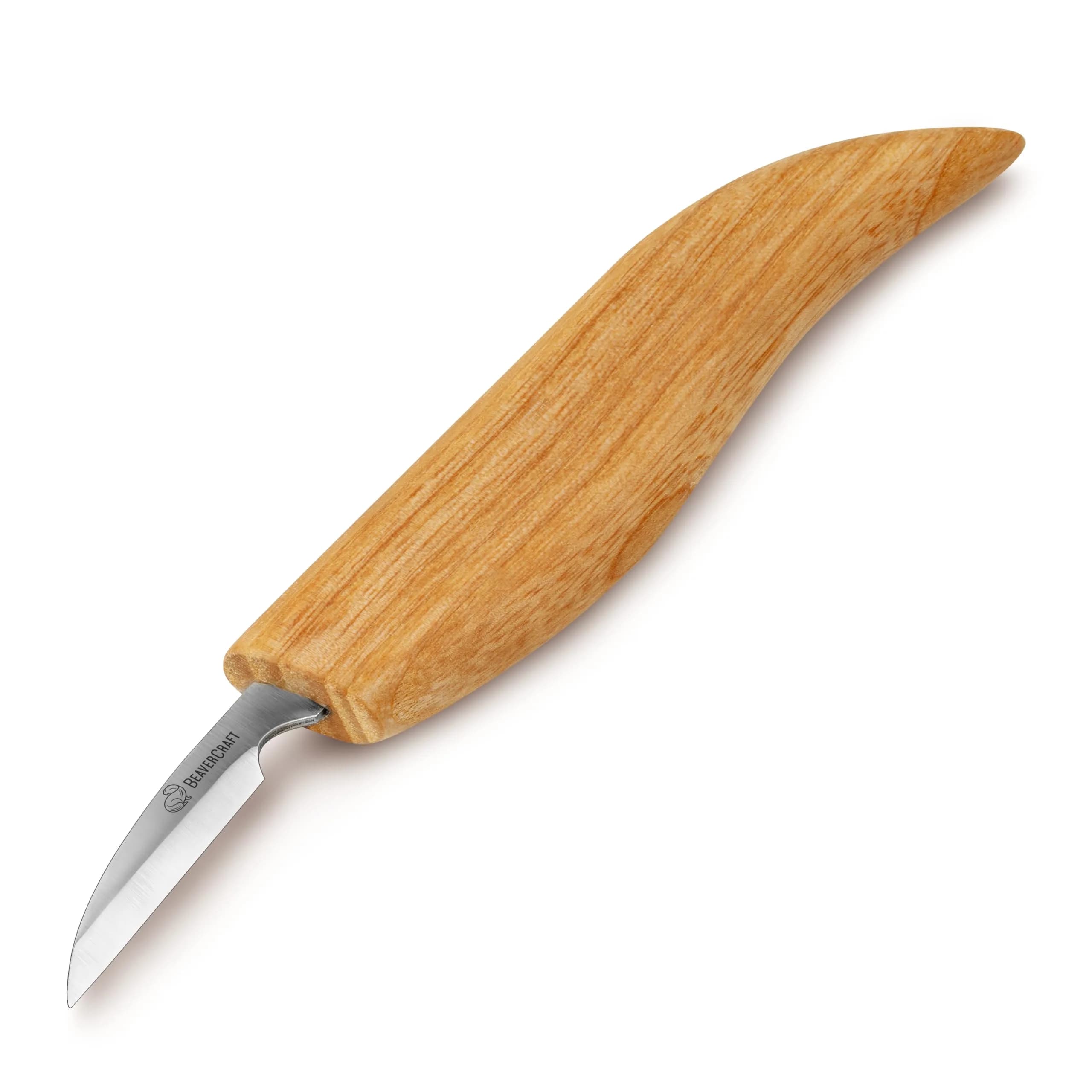 BeaverCraft Wood Chip Carving Knife C8 1.8" | Fine Detail Wood Carving Tool for Beginners & Kids