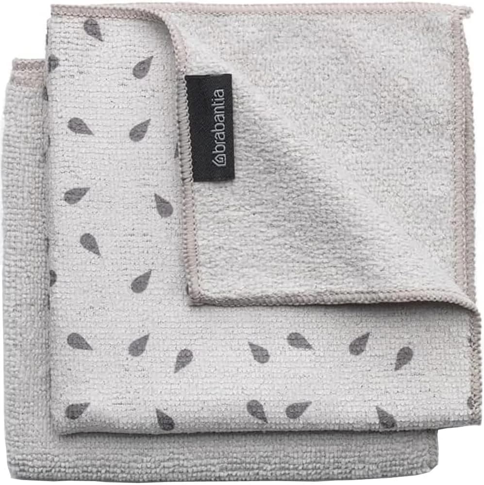 Brabantia Microfiber Dish Cloths 30cm x 30cm (12"x12") | Absorbent, Lint-Free Cleaning - main product image