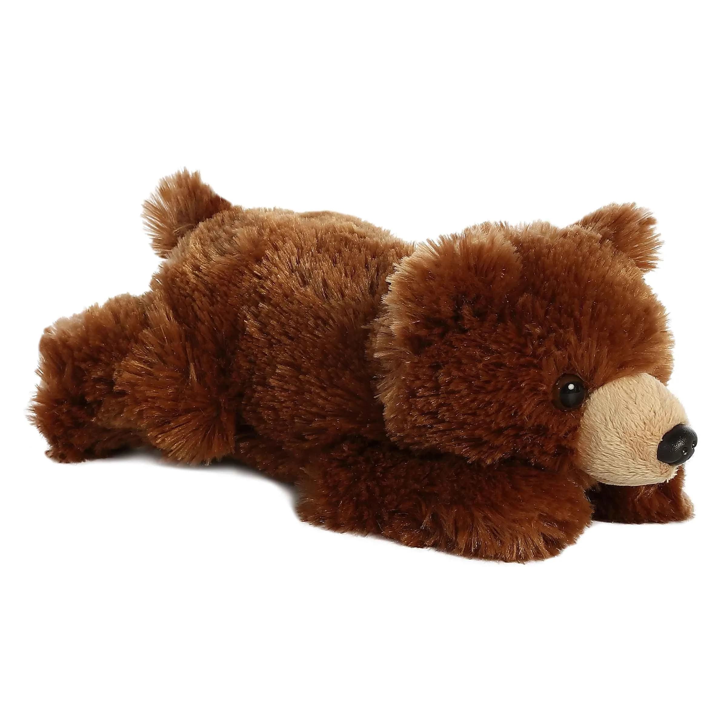 Aurora Adorable Mini Flopsie Grizzly Bear Stuffed Animal 22.9cm (9 Inches) | Soft & Huggable Plush Toy - main product image