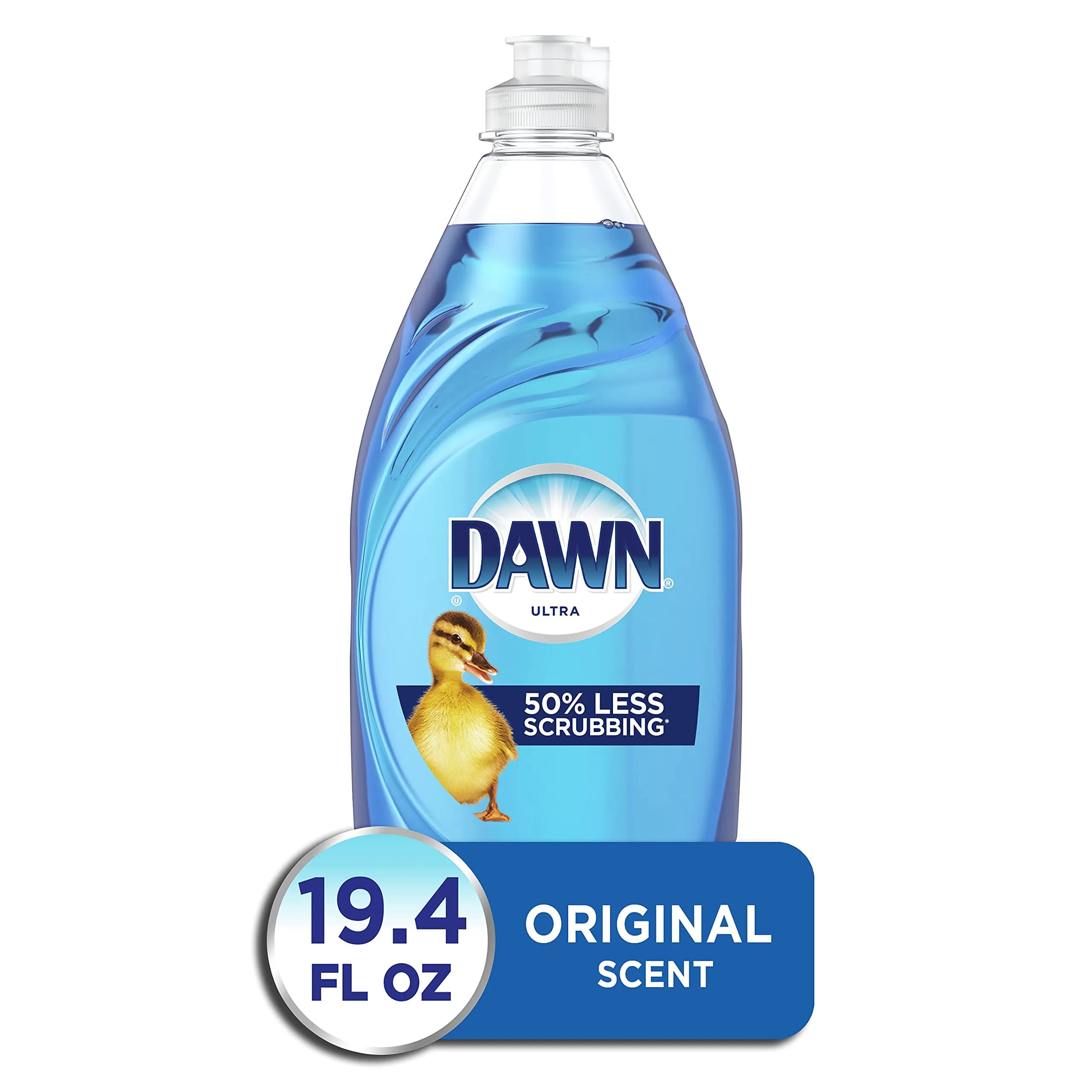 Dawn Ultra Dishwashing Liquid Dish Soap Original Scent, 19.4 fl oz (573 ml) | Grease Cleaning Power for Indian Kitchens - main product image