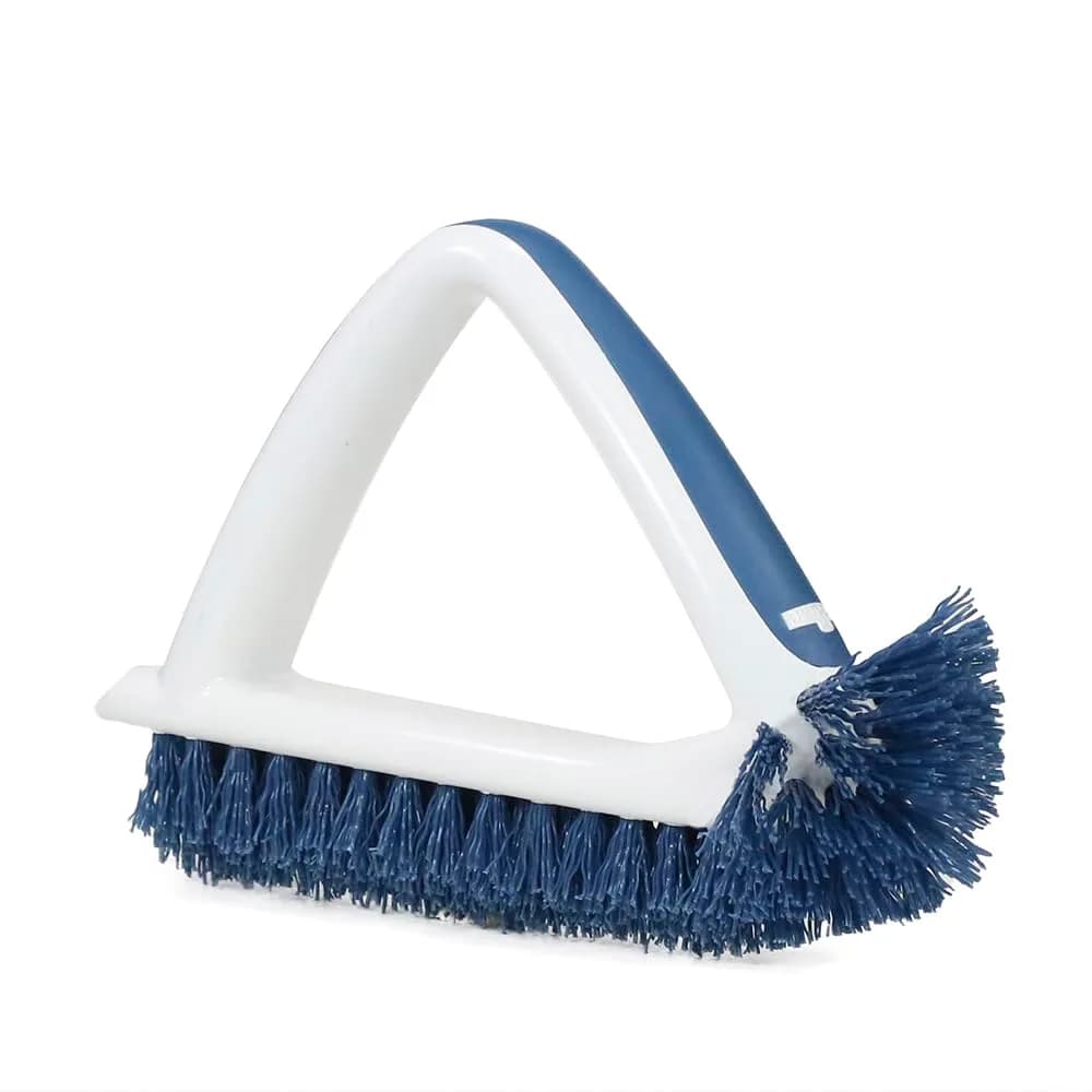 UNGER 2-in-1 Grout & Corner Scrubber Brush Tool | 360° Deep Cleaning for Bathrooms & Tiles - main product image