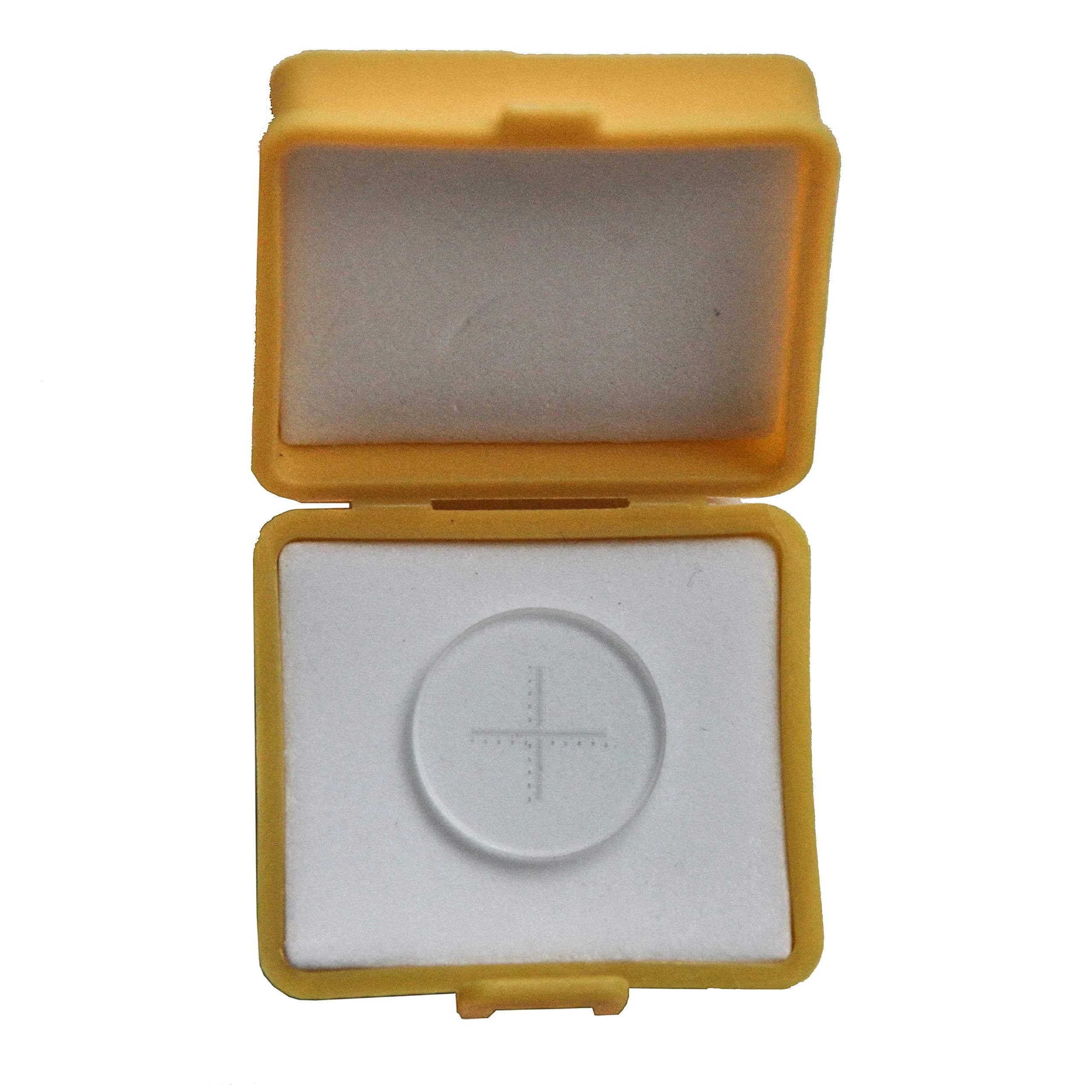 MUHWA 0.1mm High Precision Ocular Micrometer Diameter 19mm | Microscope Calibration Ruler - main product image