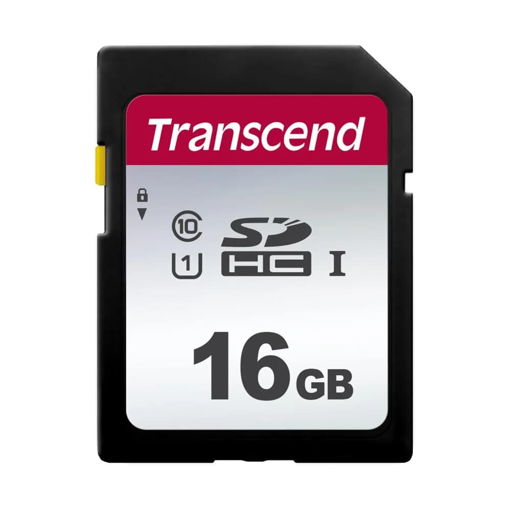 Transcend 16GB SDHC Memory Card | 95MB/s Read, 45MB/s Write, Class 10, U3, V30 - main product image