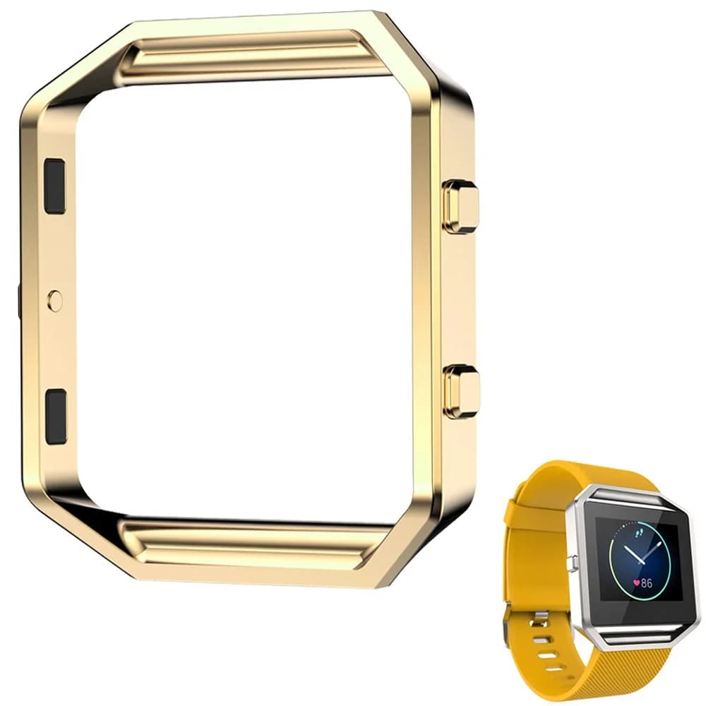 AISPORTS Silver Stainless Steel Frame for Fitbit Blaze Smartwatch | Compatible with Fitbit Blaze Only