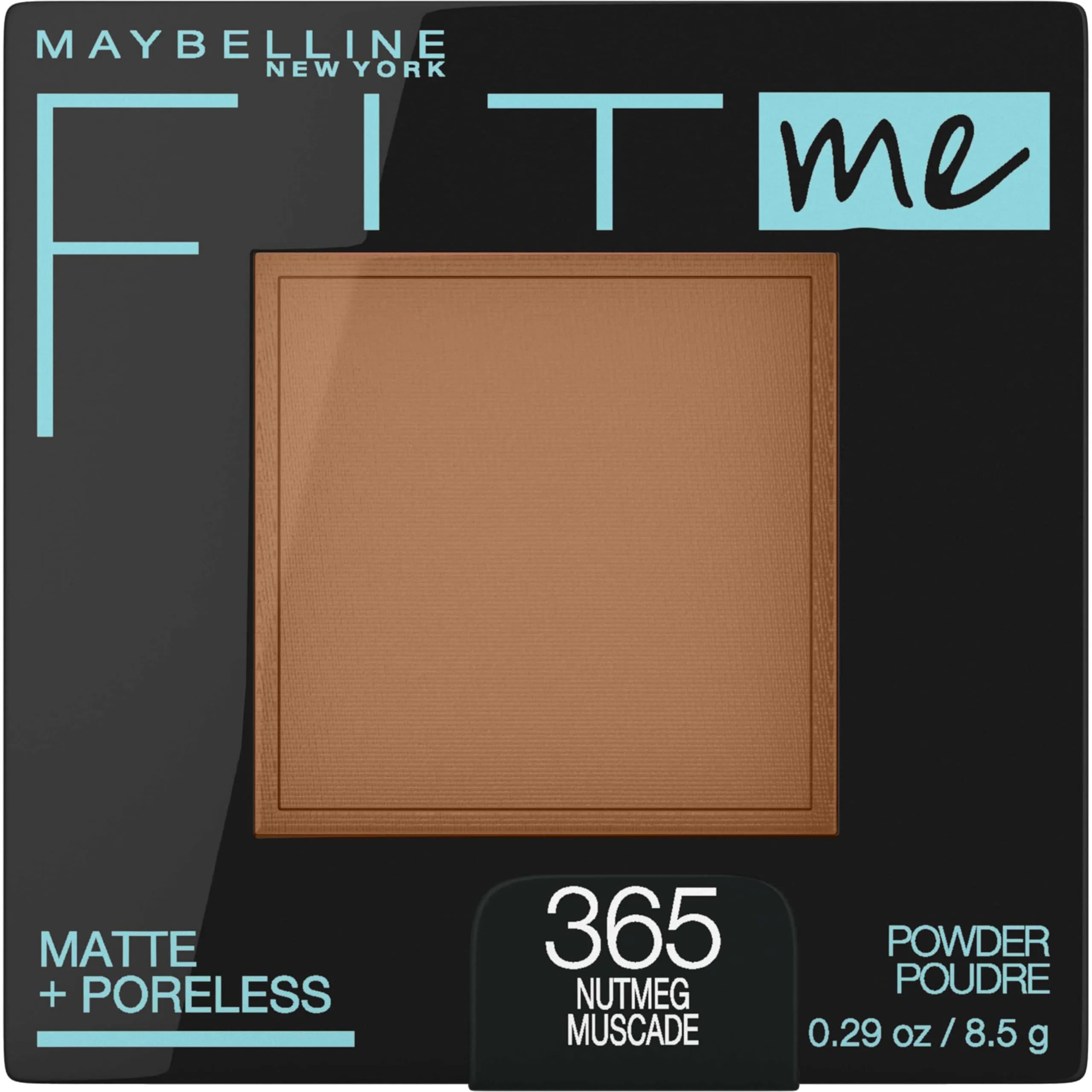 Maybelline Fit Me Matte + Poreless Pressed Face Powder Makeup Setting Powder, Nutmeg, 8g (0.29 Oz) | Controls Shine for Normal to Oily Skin - main product image