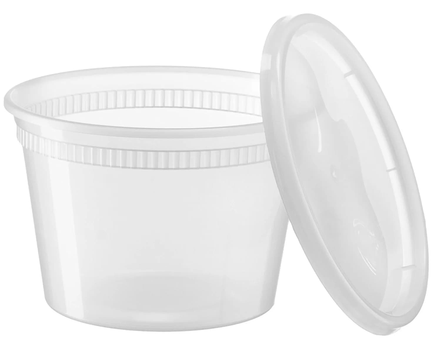 Home Deli Food Storage Containers with Lid 16oz | Microwave & Dishwasher Safe BPA Free