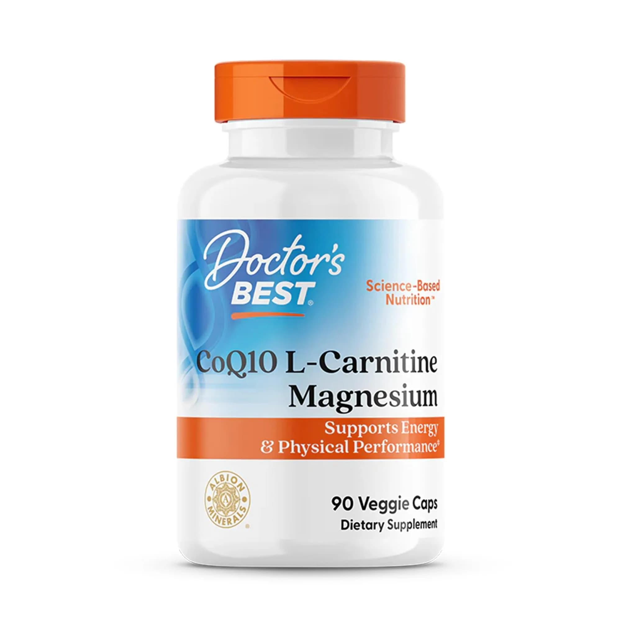Doctor's Best CoQ10 L-Carnitine Magnesium Supplement 90 Veg Caps | Energy & Exercise Support - main product image
