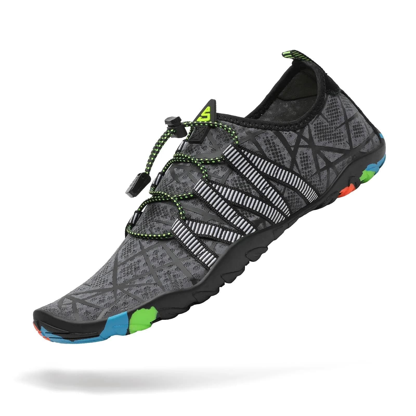 Mishansha Water Shoes for Women Men, Quick-Dry Barefoot Swim Shoes Grey | Non-Slip, Lightweight, for Beach & Water Sports