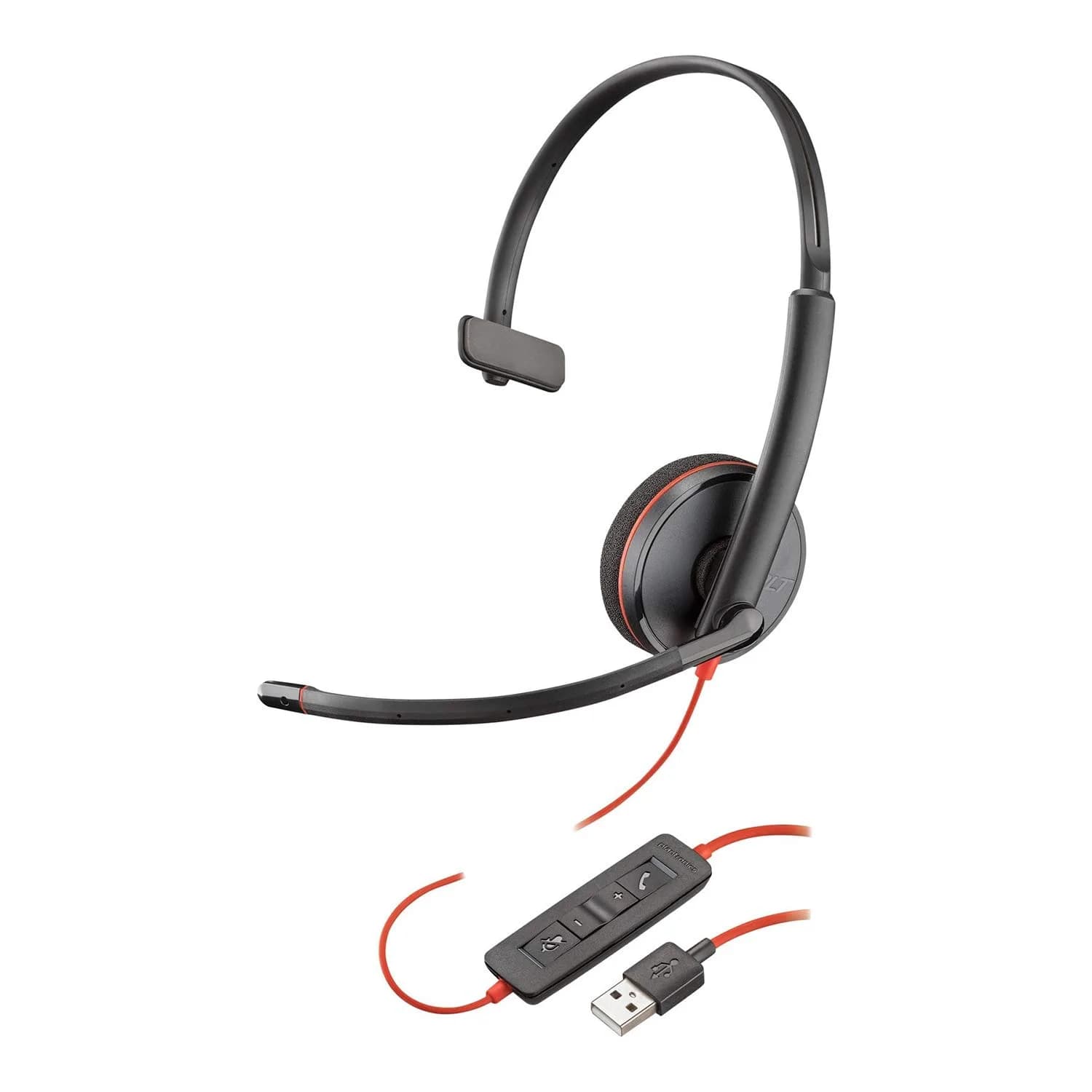 PLT Blackwire C3210 USB-A Headset | Noise Cancelling Microphone, 20 Hz - 20 kHz Frequency Range - main product image