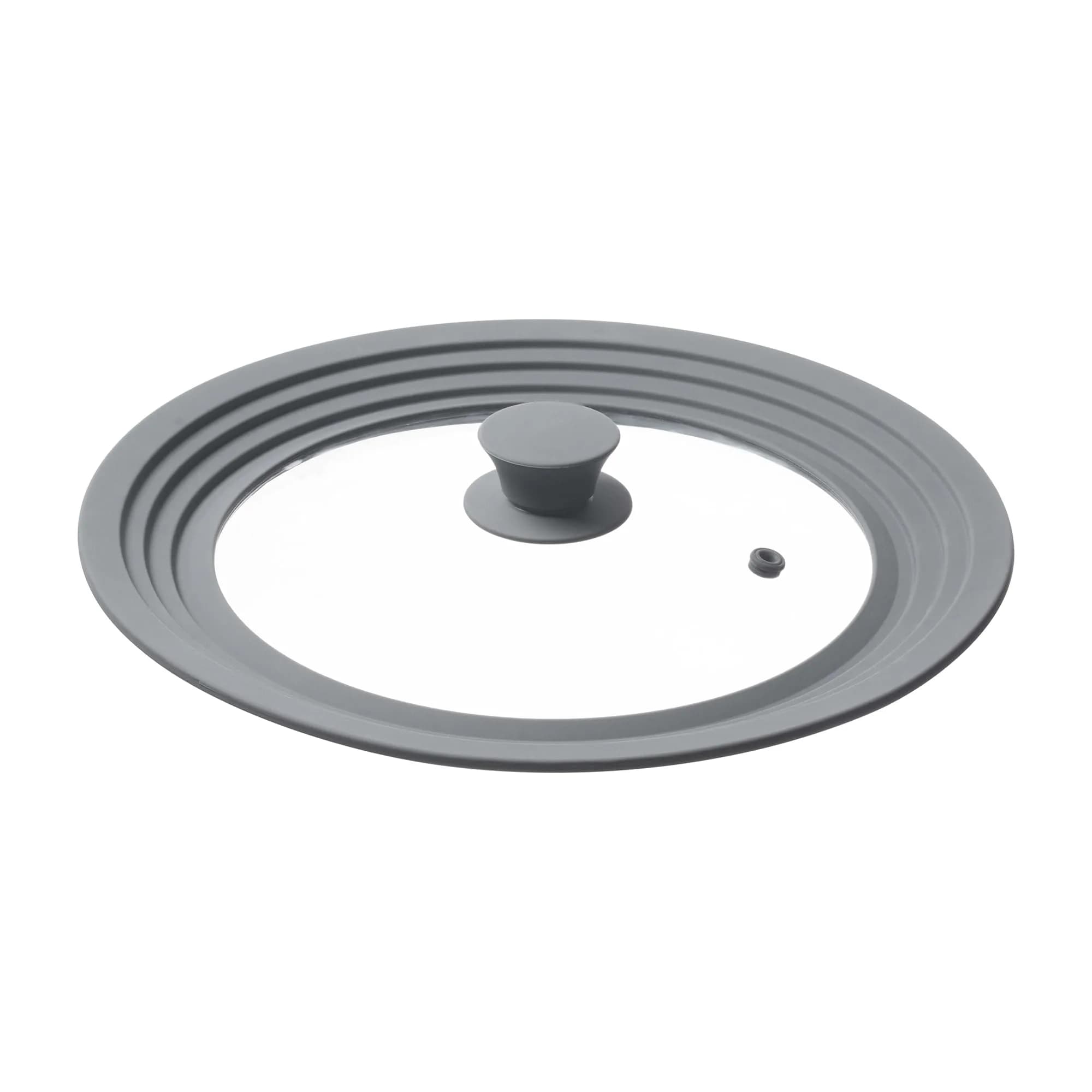HIC Harold Import Co. Universal Pot Lid Microwave Cover 11 inches | Tempered Glass & Silicone, Fits 8.5-11.5 inch Bowls & Pots