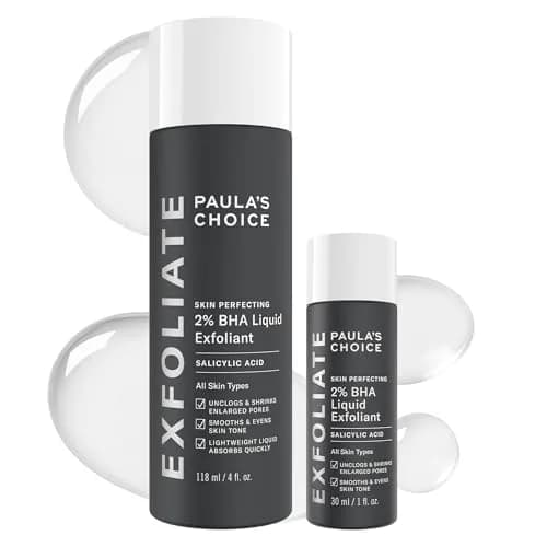 Paula's Choice SKIN PERFECTING 2% BHA Liquid Exfoliant with Salicylic Acid, Facial Polish for Pores, Wrinkles & Fine Lines, Fragrance-Free (2x 5 Fl Oz) - main product image