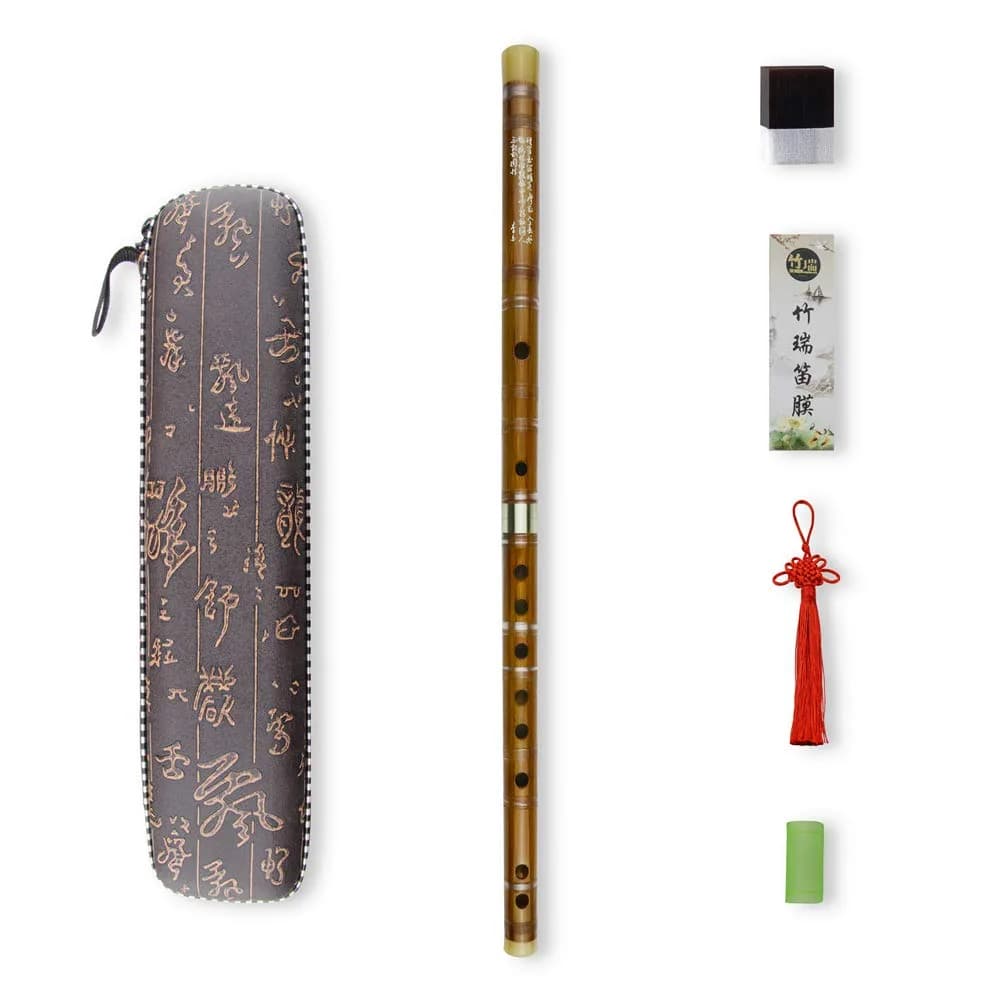 PHYSKOW F Key Bitter Bamboo Dizi Flute for Beginners | 51 cm (20.47 in) - main product image