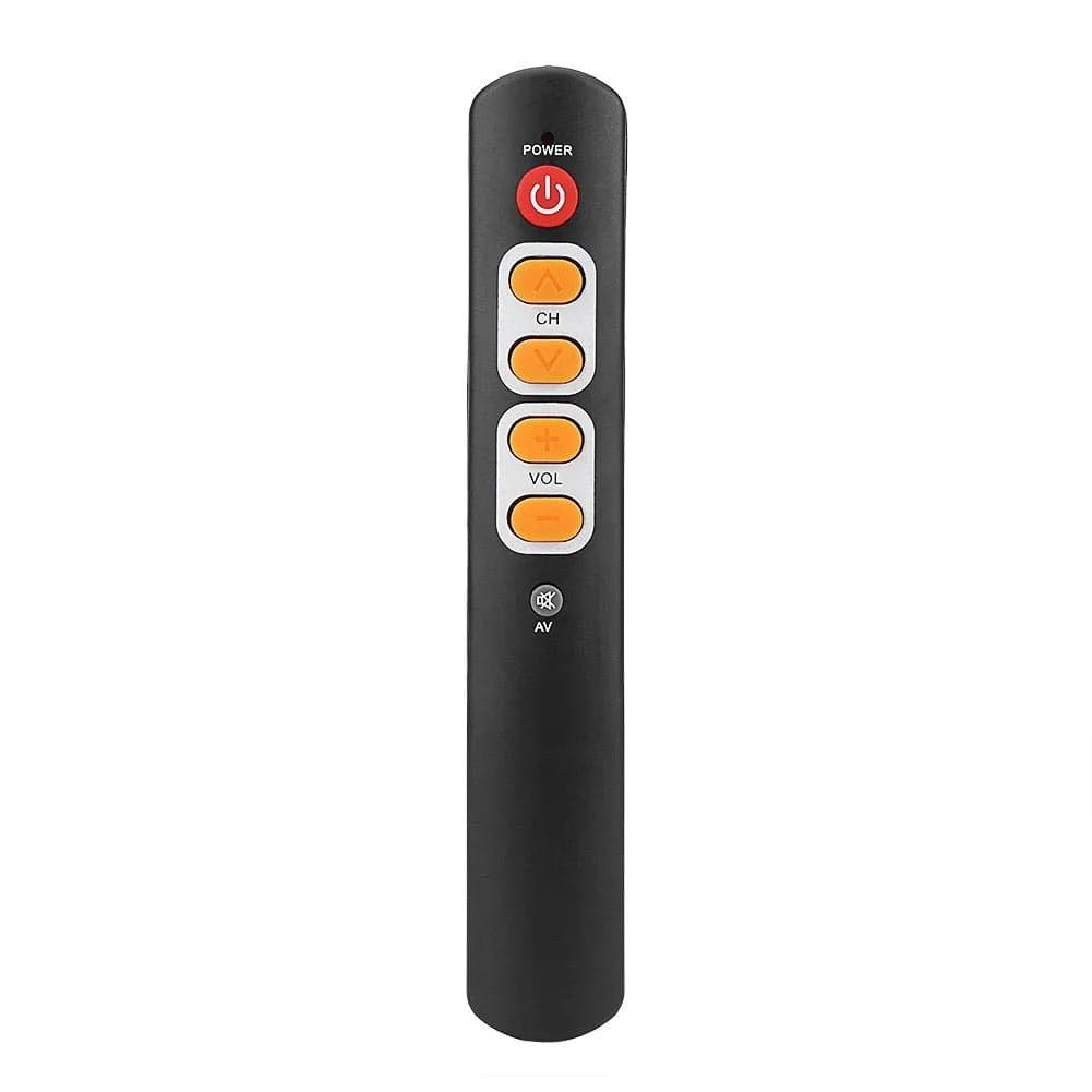 Zerone Learning Remote Control with Big Buttons 6 Keys | Universal TV & Audio Controller for Old & Children