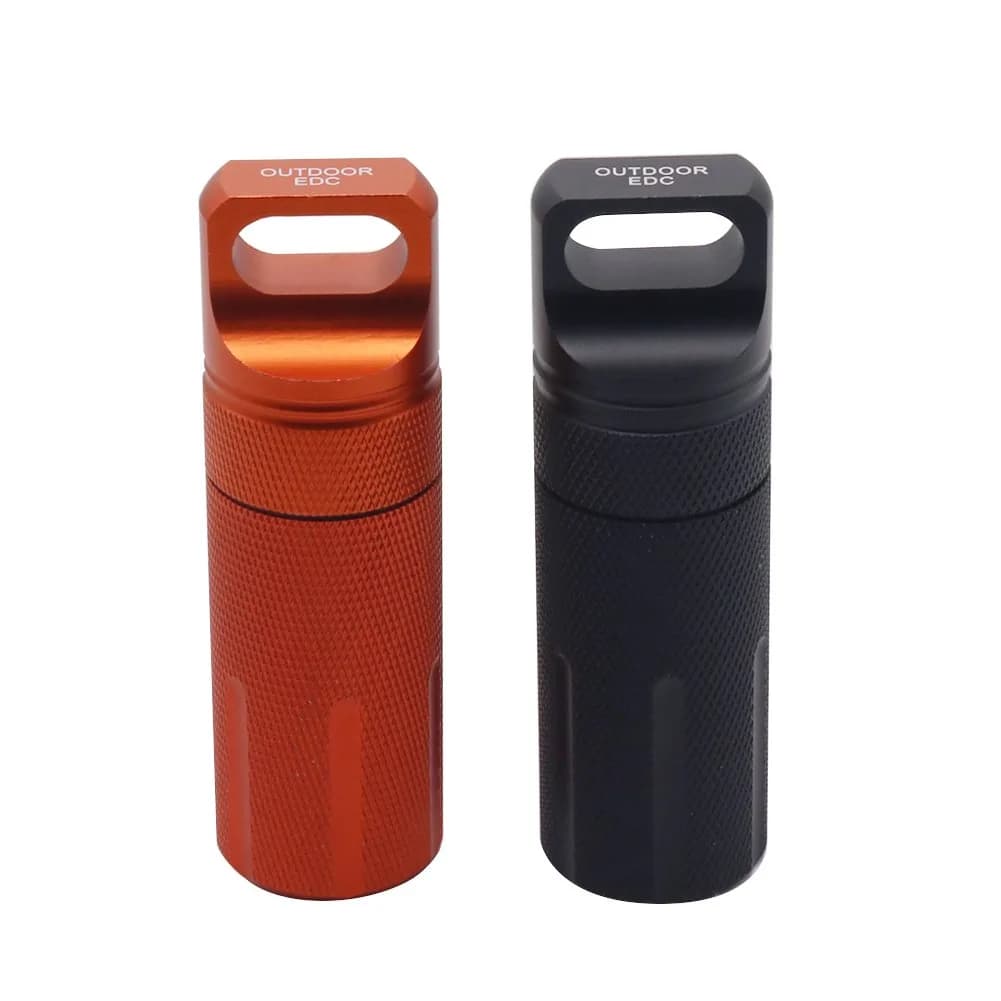 HRX Package Waterproof Pill Container 100mm (3.9") | EDC Camping Hiking Survival Gear - main product image