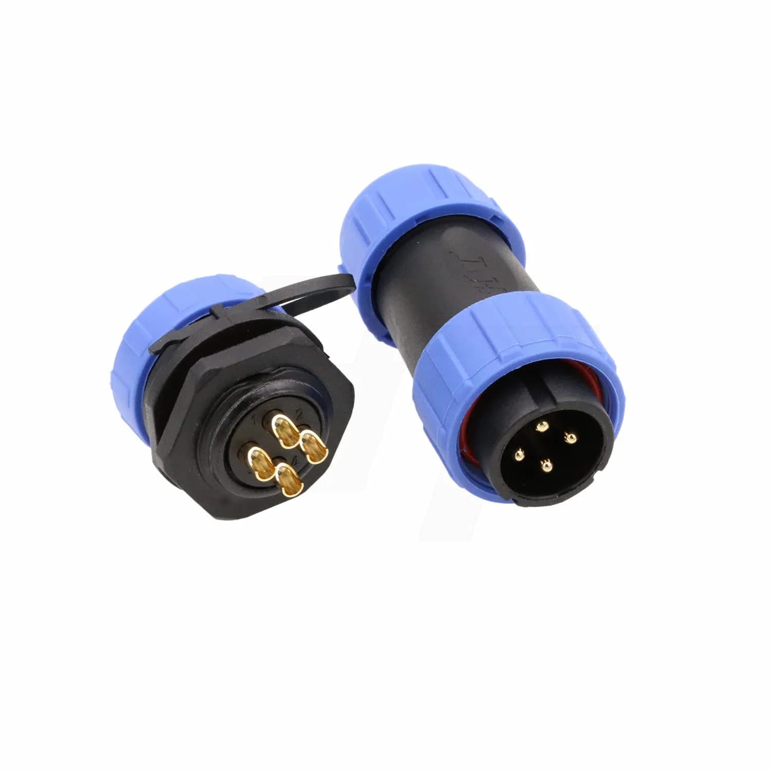 HangTon HE21 4 Pin Waterproof Wire Connector 30Amp | IP68 Marine Grade Outdoor Plug