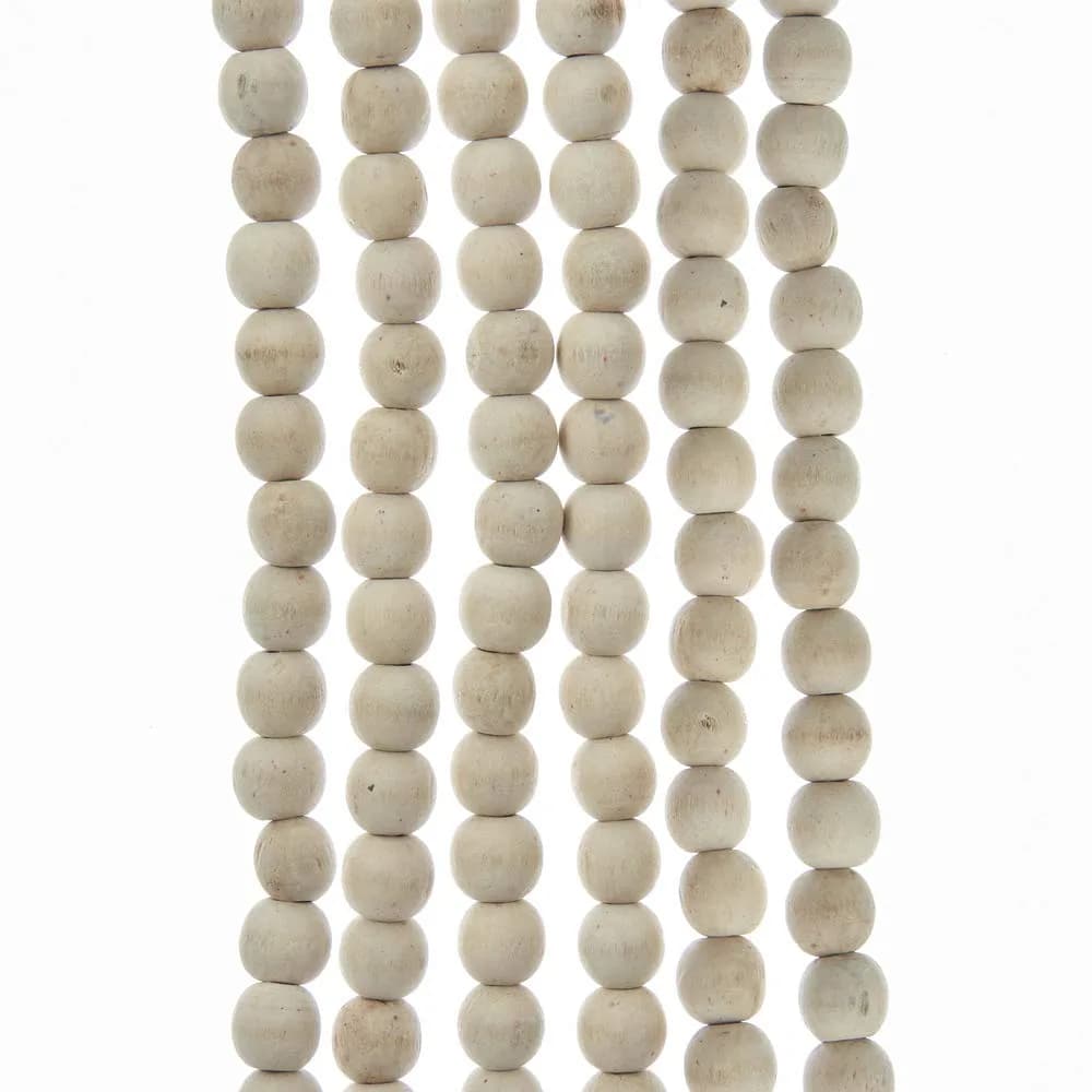 Kurt S. Adler 9-Foot Natural Wood Beaded Garland | Rustic Holiday Decor (70-120 chars) - main product image