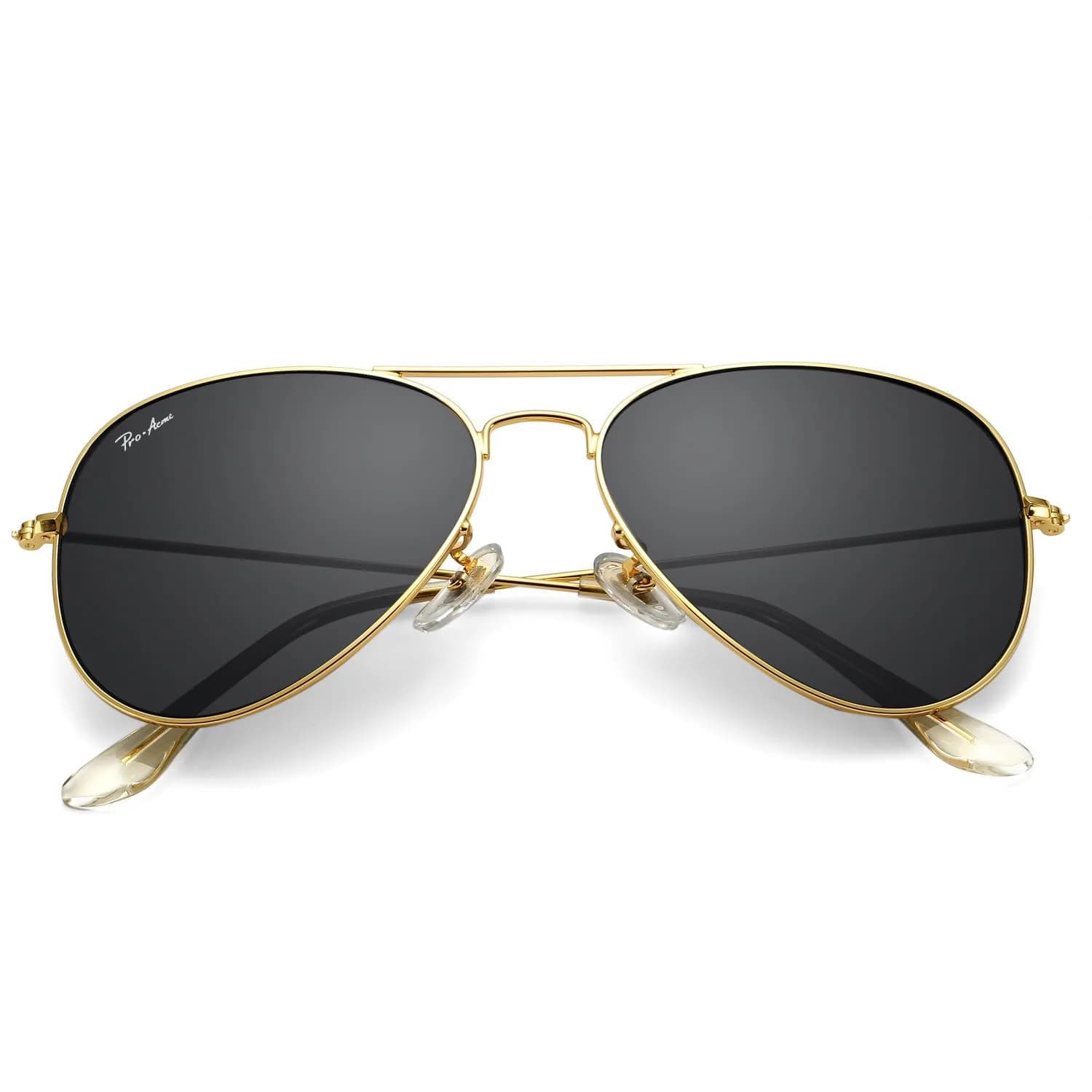 Pro Acme Classic Aviator Sunglasses Glass Lens Metal UV400 Men Women | Timeless Style & Clear Vision