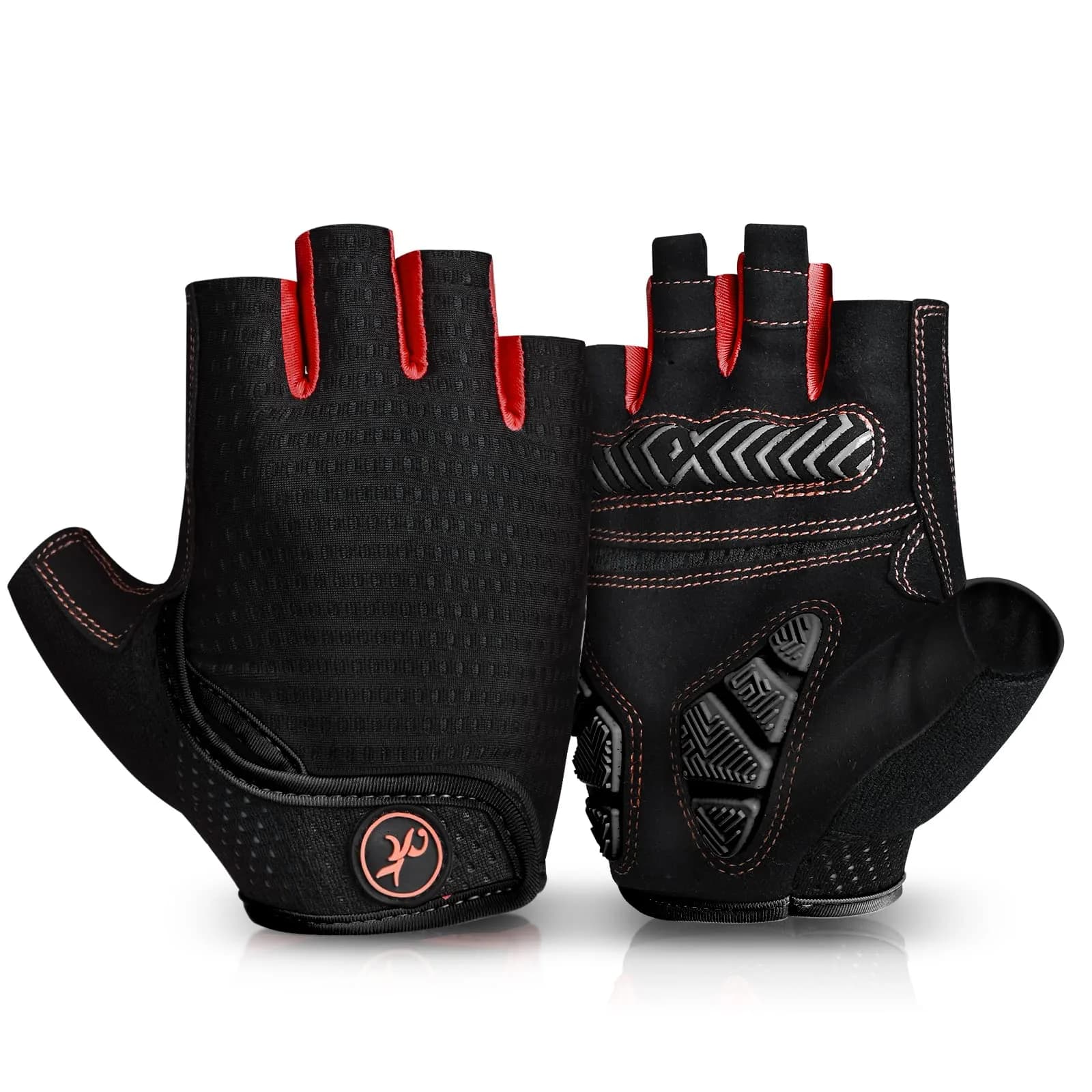 MOREOK Cycling Gloves Bicycle Road Bike Gloves, Half Finger -098 B-XXL | Breathable, Shock-Absorbing & Comfortable Fit
