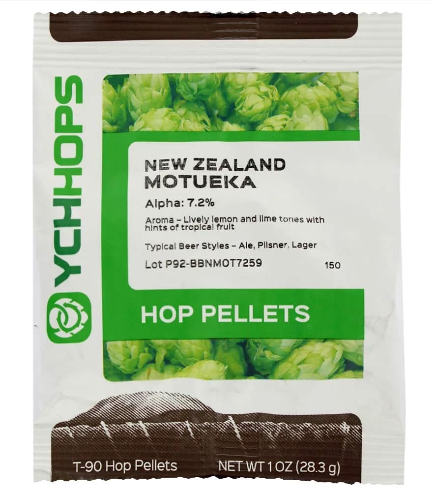 YCH Hops - NZ Motueka Hop Pellets 1 Oz | Lemon, Lime, Tropical Aroma for Home Brewing - main product image