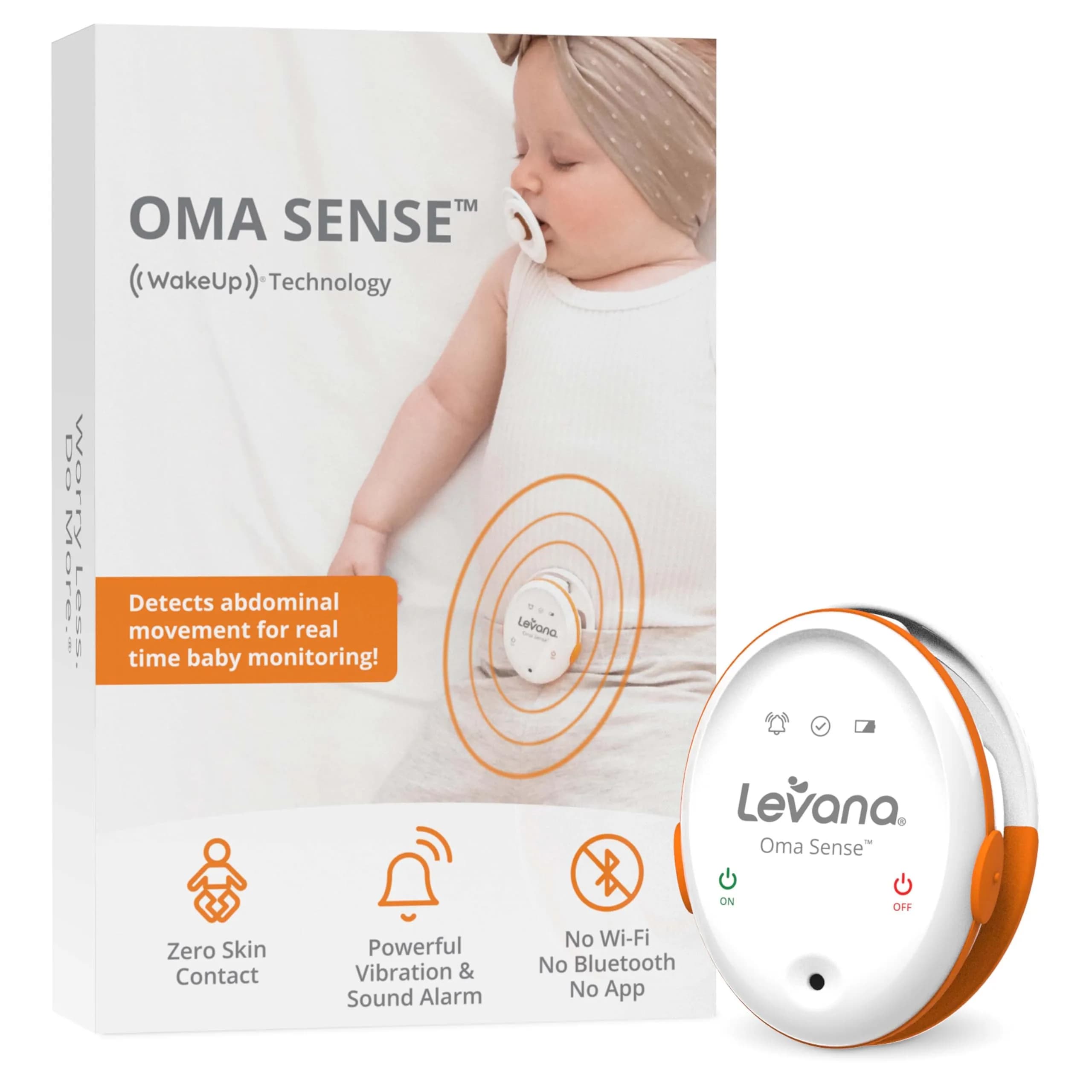 Levana Oma Sense Portable Baby Breathing Monitor with Vibrations & Alerts | Peace of Mind for Parents
