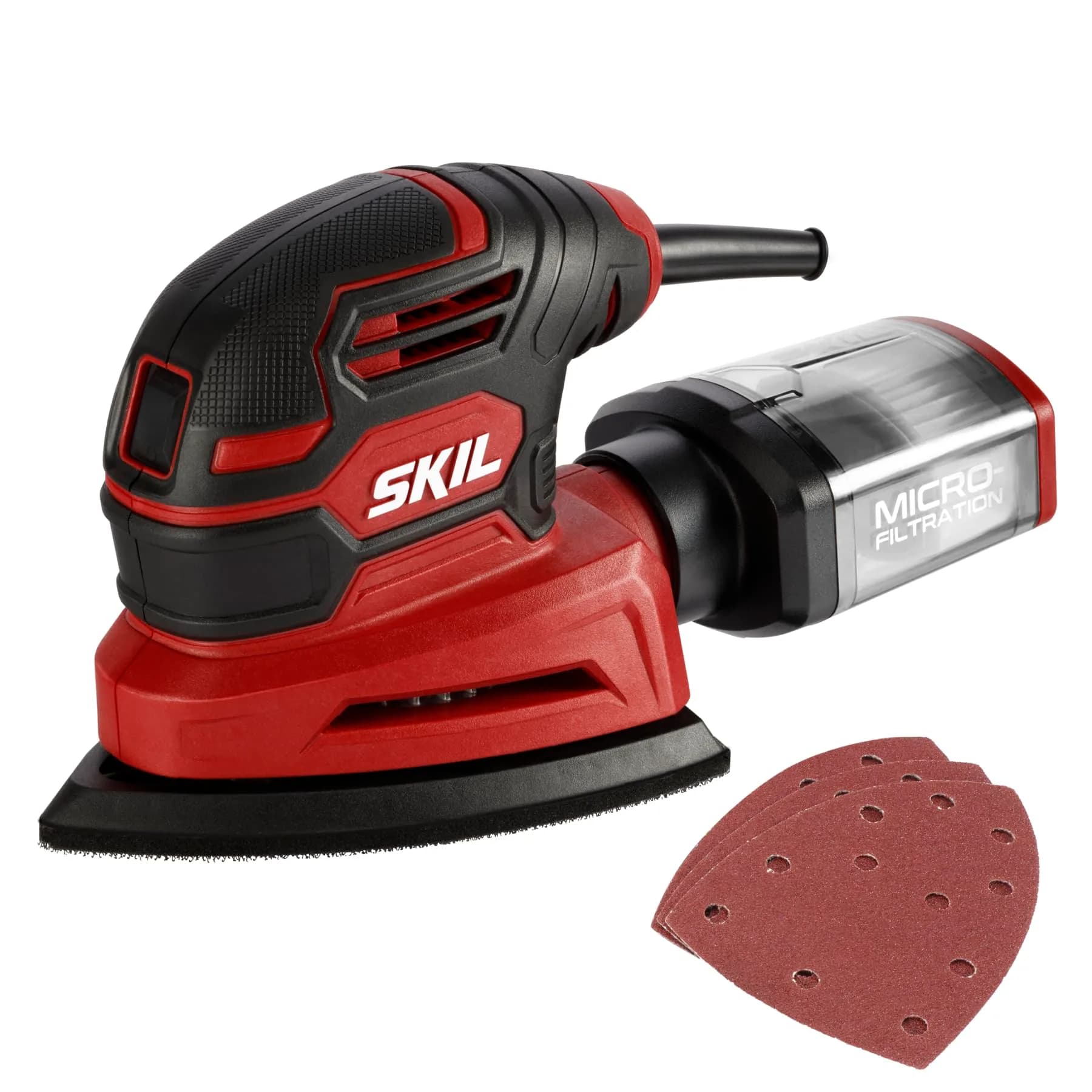Skil Corded Detail Sander | 12,000 OPM, Micro-filtration, No-Tool Sheet Change (70-120 chars)