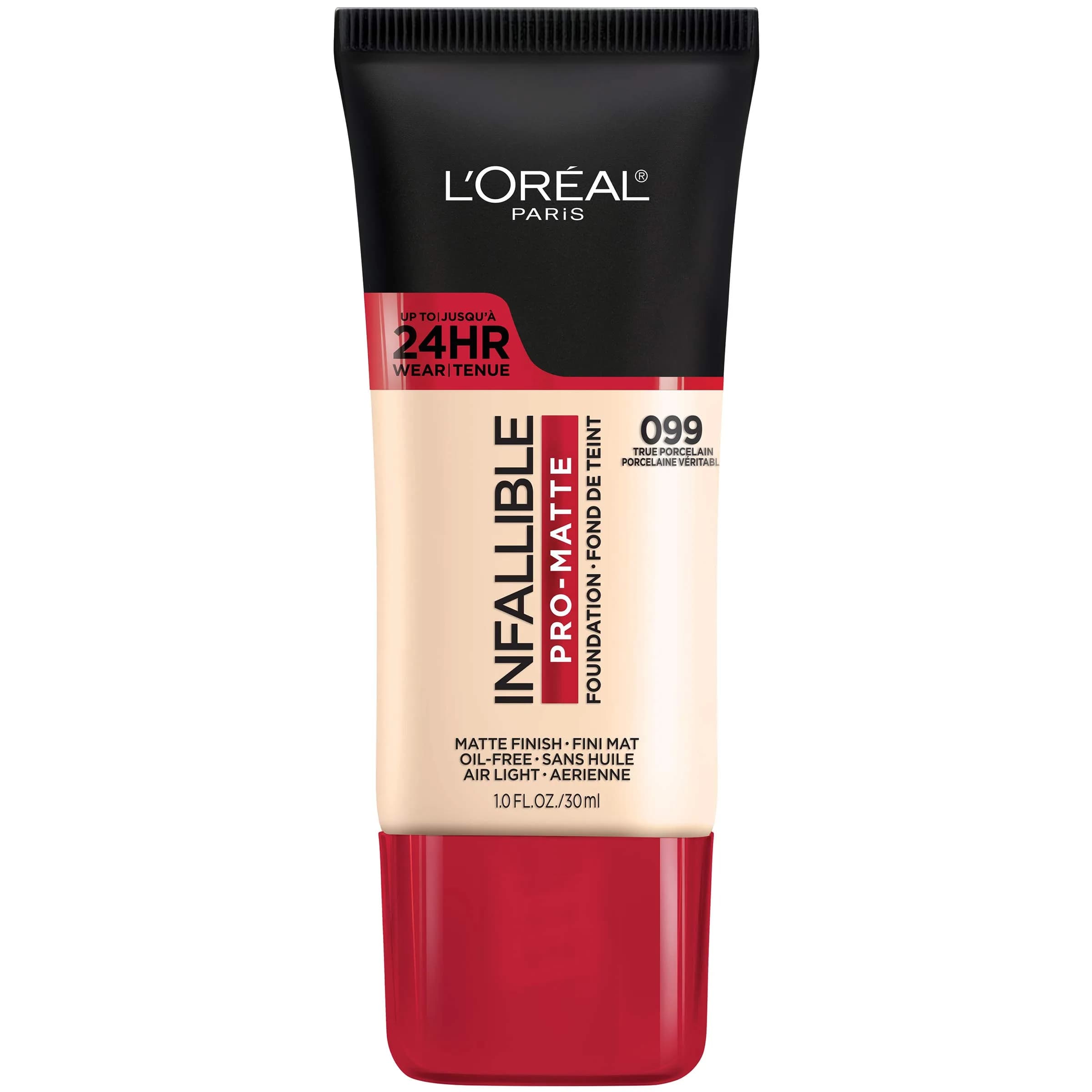 L'Oreal Paris Infallible Pro-Matte Liquid Foundation True Porcelain 30ml (1 fl oz) | Demi-Matte Finish Up to 24 Hours - main product image
