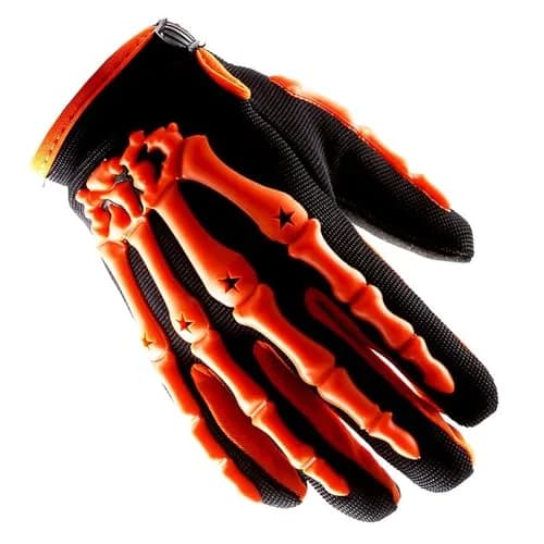 1Storm Youth Motocross Gloves Green L (Palm Width: 3.1 inch / 7.9 cm) | Skeleton Design for BMX, ATV, Dirt Bike, Bicycle Cycling