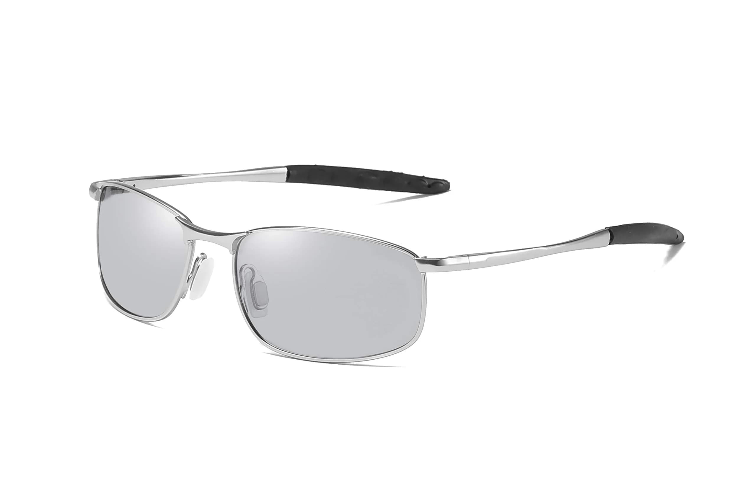 FEISEDY Classic Polarized Photochromic Sunglasses 59mm (2.32 inches) | UV400 Protection for Driving