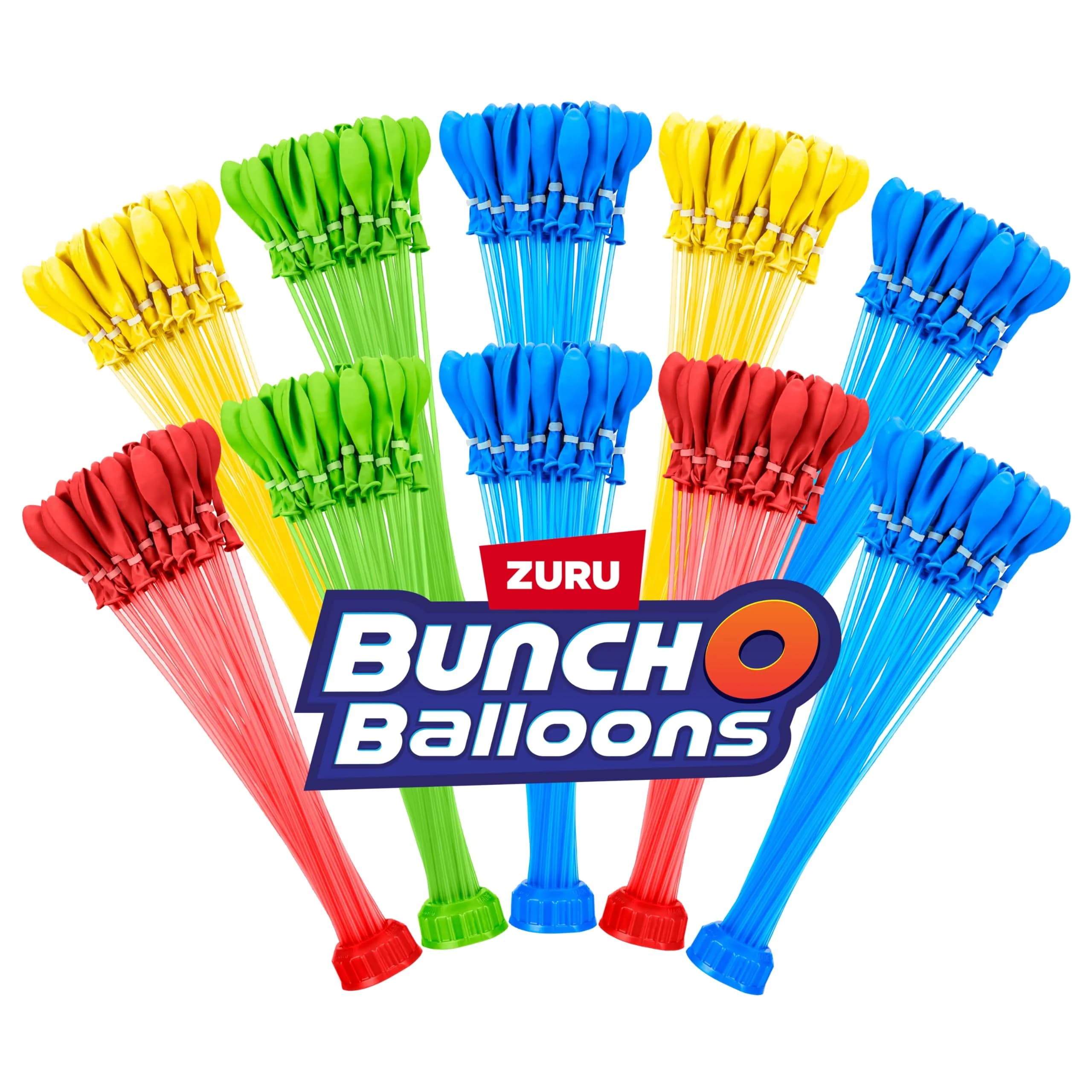 Bunch O Balloons Rapid-Filling Water Balloons 100 Count (350+ Total) | ASTM-Tested, BPA-Free, Recycled Plastic Stems - main product image