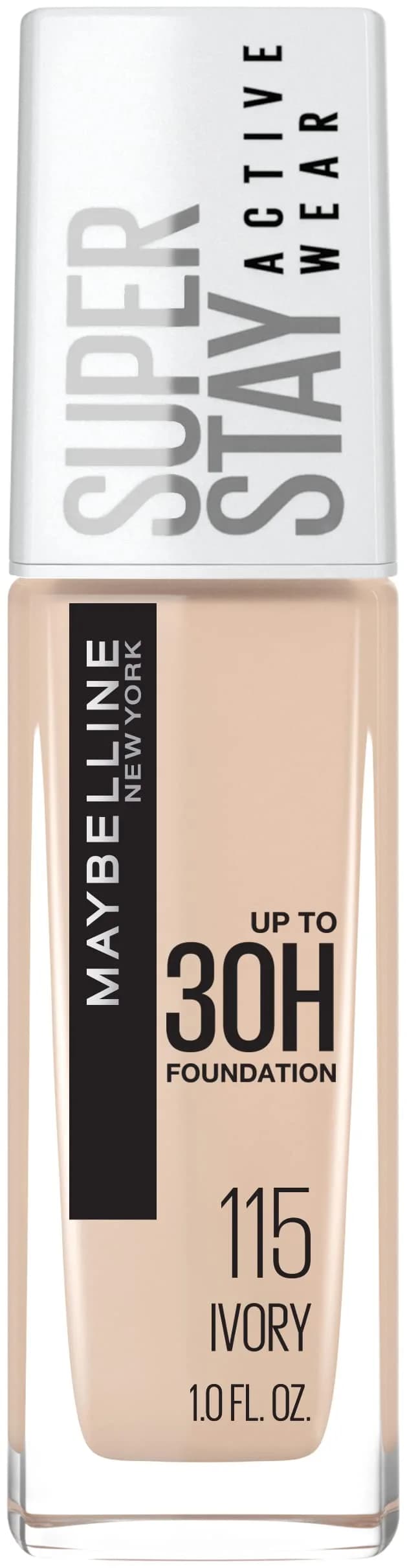 Maybelline Super Stay Full Coverage Liquid Foundation 30ml (1 Fl Oz) | Active Wear Matte Finish — Maybelline Super Stay Full Coverage Liquid Foundation - Ivory, 30ml