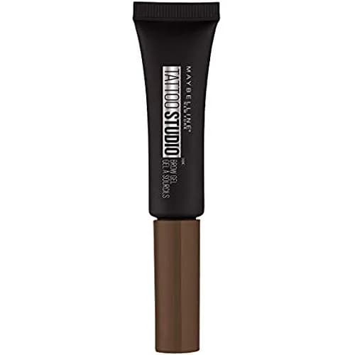 Maybelline TattooStudio Waterproof Eyebrow Gel Makeup, Soft Brown, 0.23 Fl Oz (6.8 ml) | Smudge-Proof Definition for Days