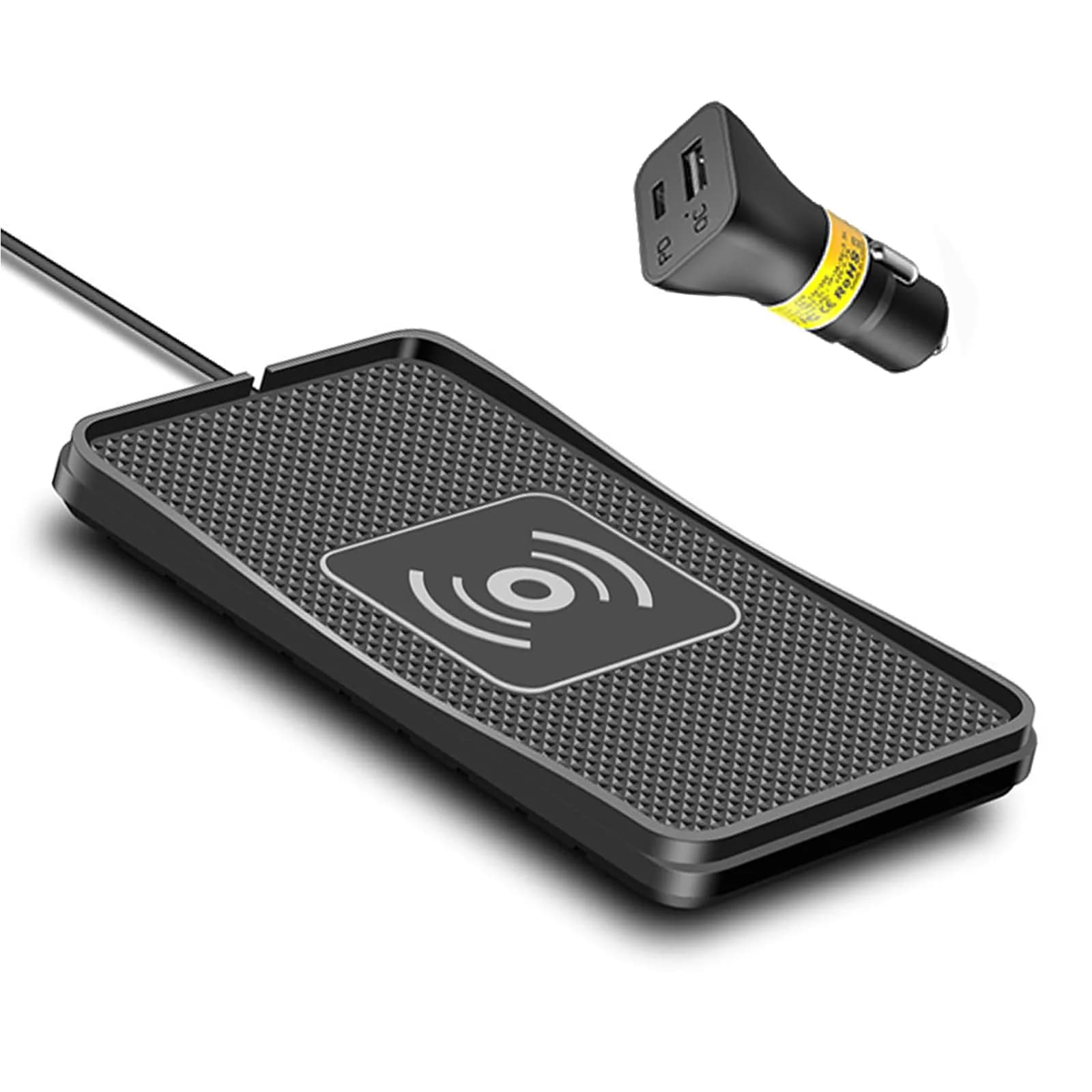 POLMXS Wireless Charger Car Charging Pad 15W | Fast Wireless Phone Charger Compatible with Qi Devices