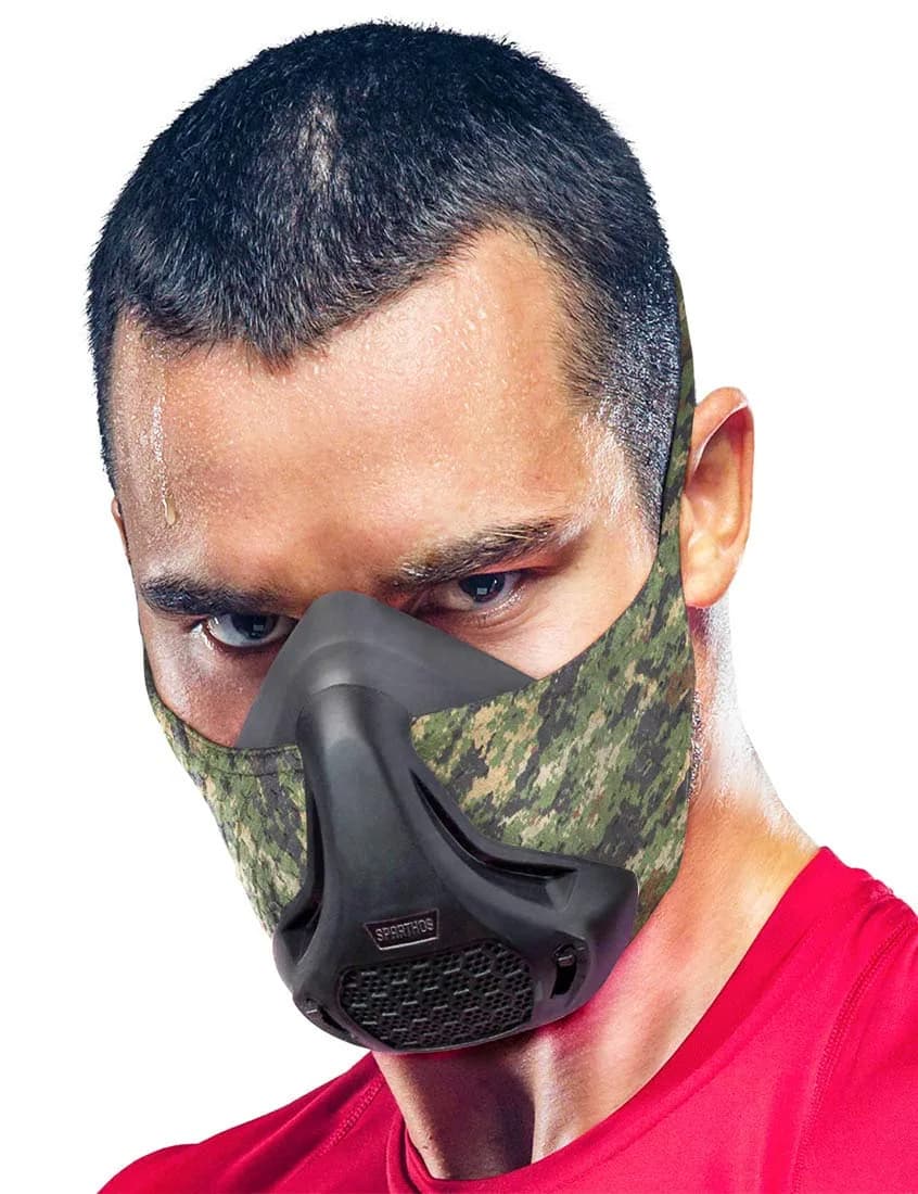 Sparthos High Altitude Training Mask, Running Breathing Mask - Military Camo (1 Unit) - main product image
