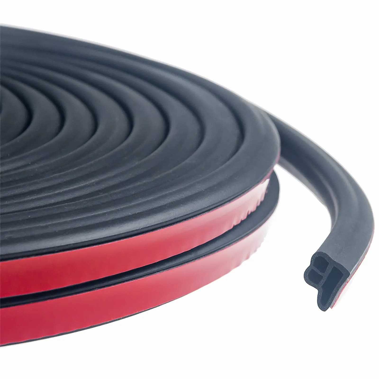 CloudBuyer L-Shape Universal Car Weather Stripping 10mm (2/5") x 13mm (47/100") x 10m (33ft) | Noise Insulation & Draft Seal - main product image