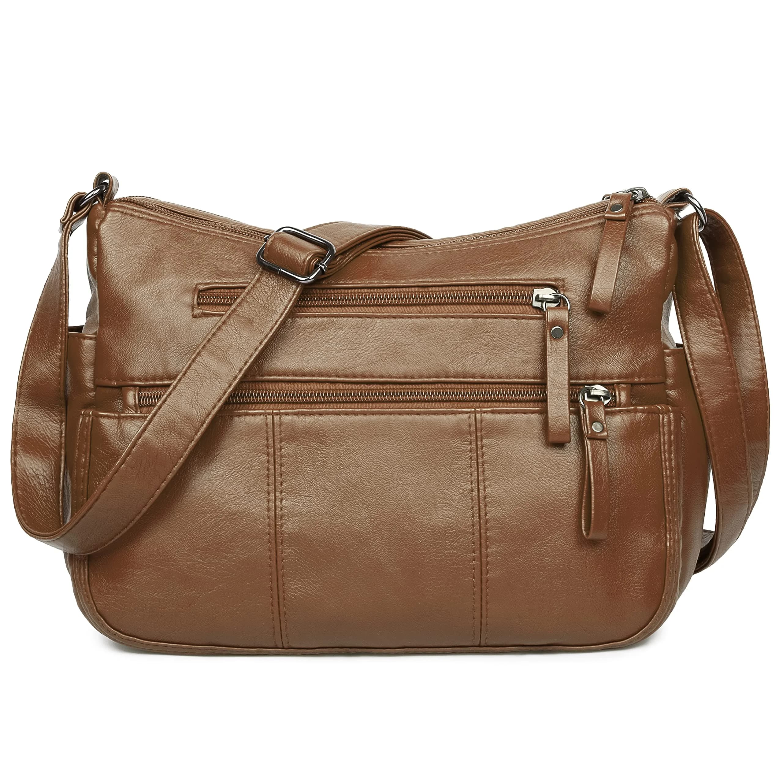 VOLGANIK ROCK Women's PU Leather Shoulder Bag 33cm (11.8") | Versatile Crossbody Purse with Multiple Pockets - main product image