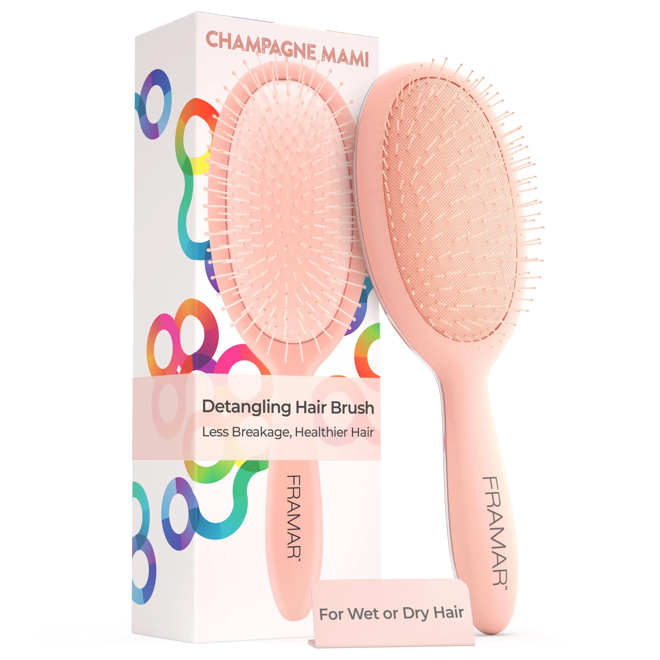 FRAMAR Detangling Hair Brush for All Hair Types | Gentle & Time-Saving (70-120 chars)